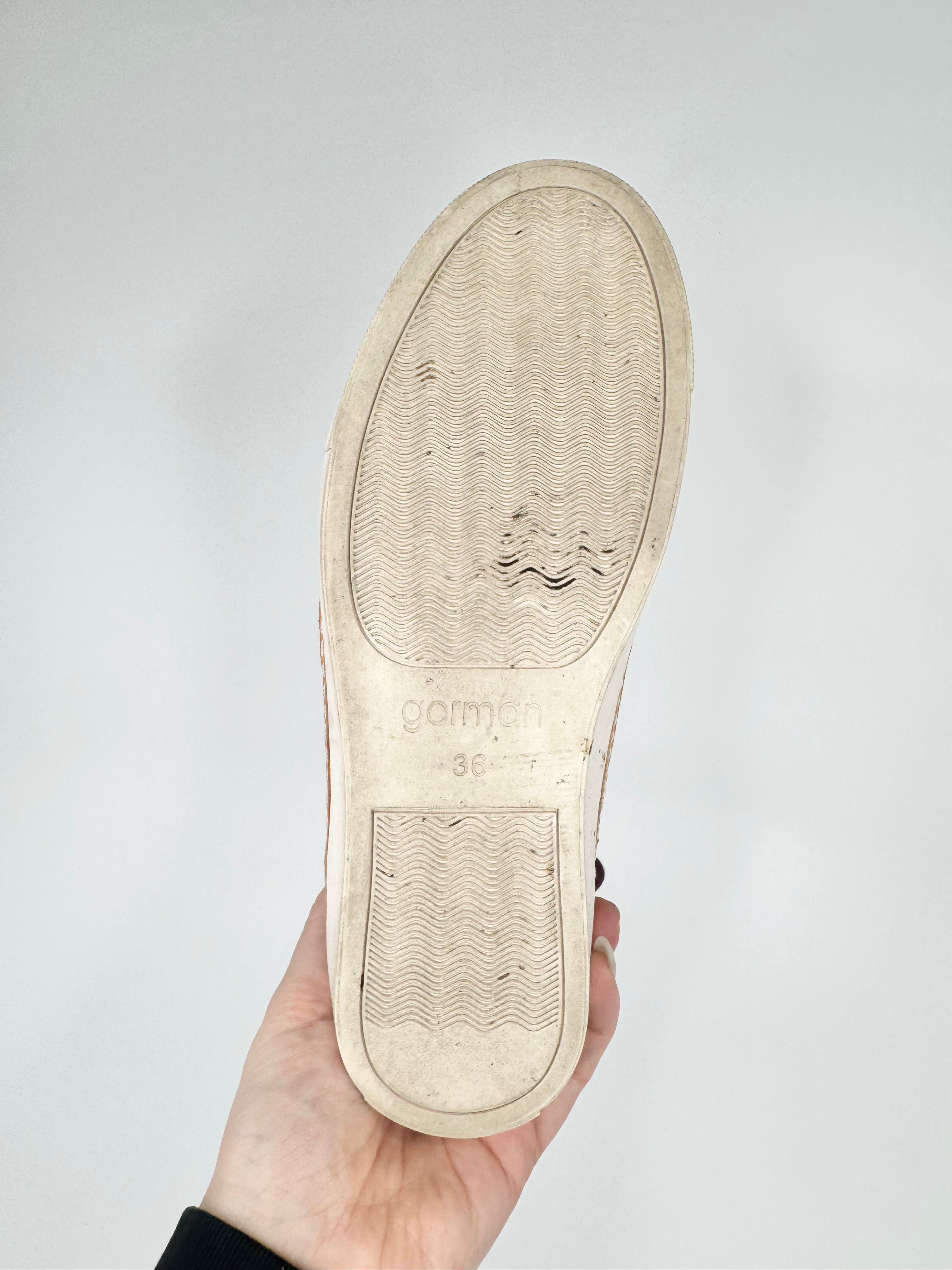 Gorman Metallic Red & Gold Lace Ups - EU36