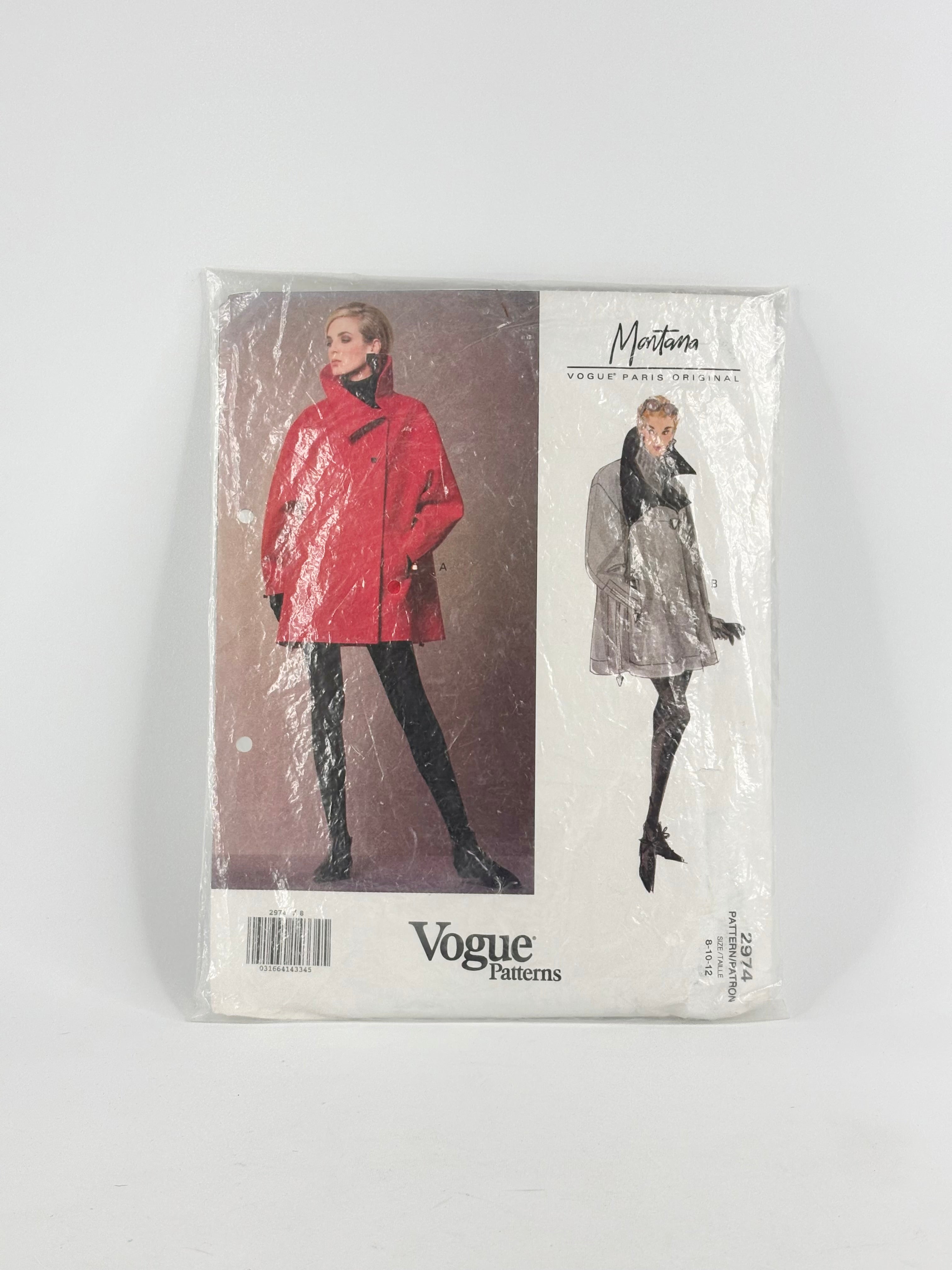 Vogue Paris Original Montana Jacket: No. 2974 - Size 8/12