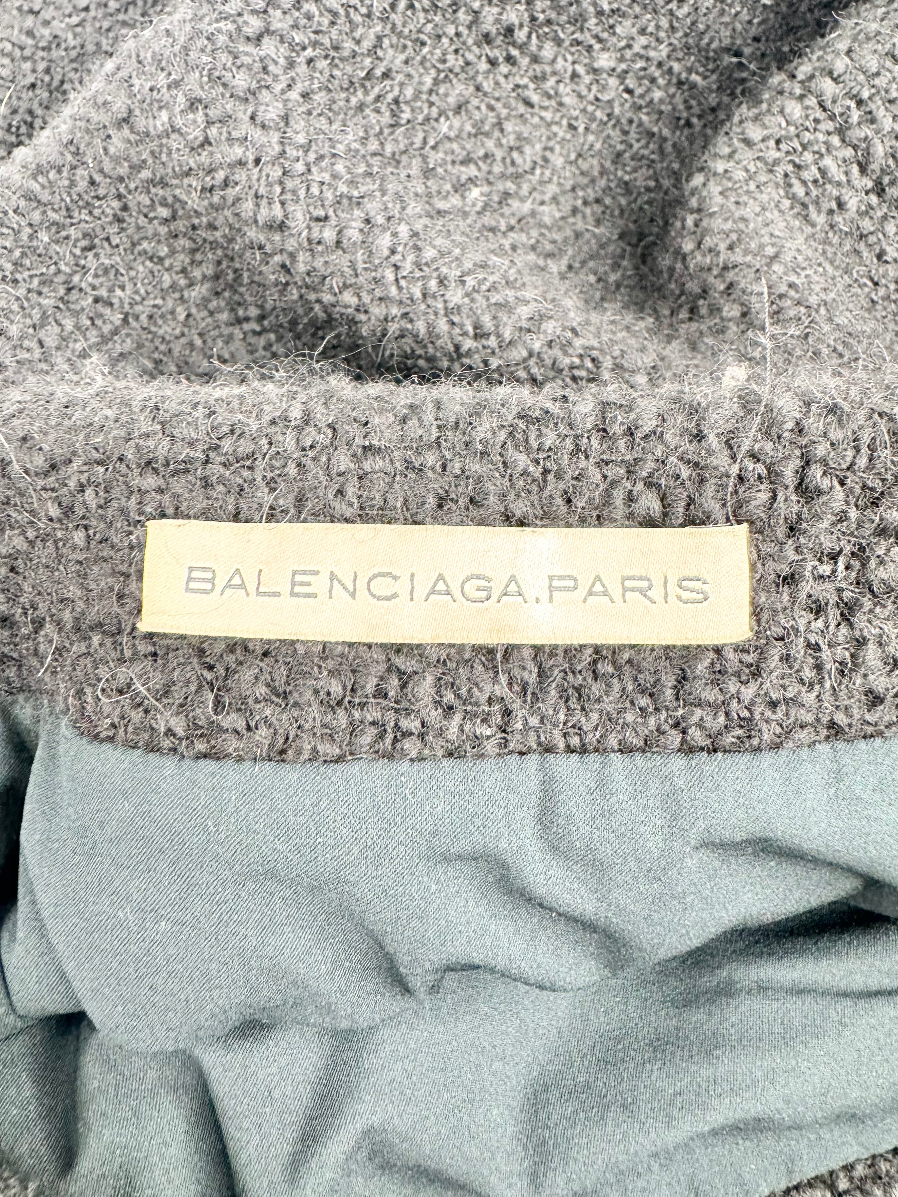 Balenciaga Black Wool & Alpaca Blend Pencil Skirt - AU8