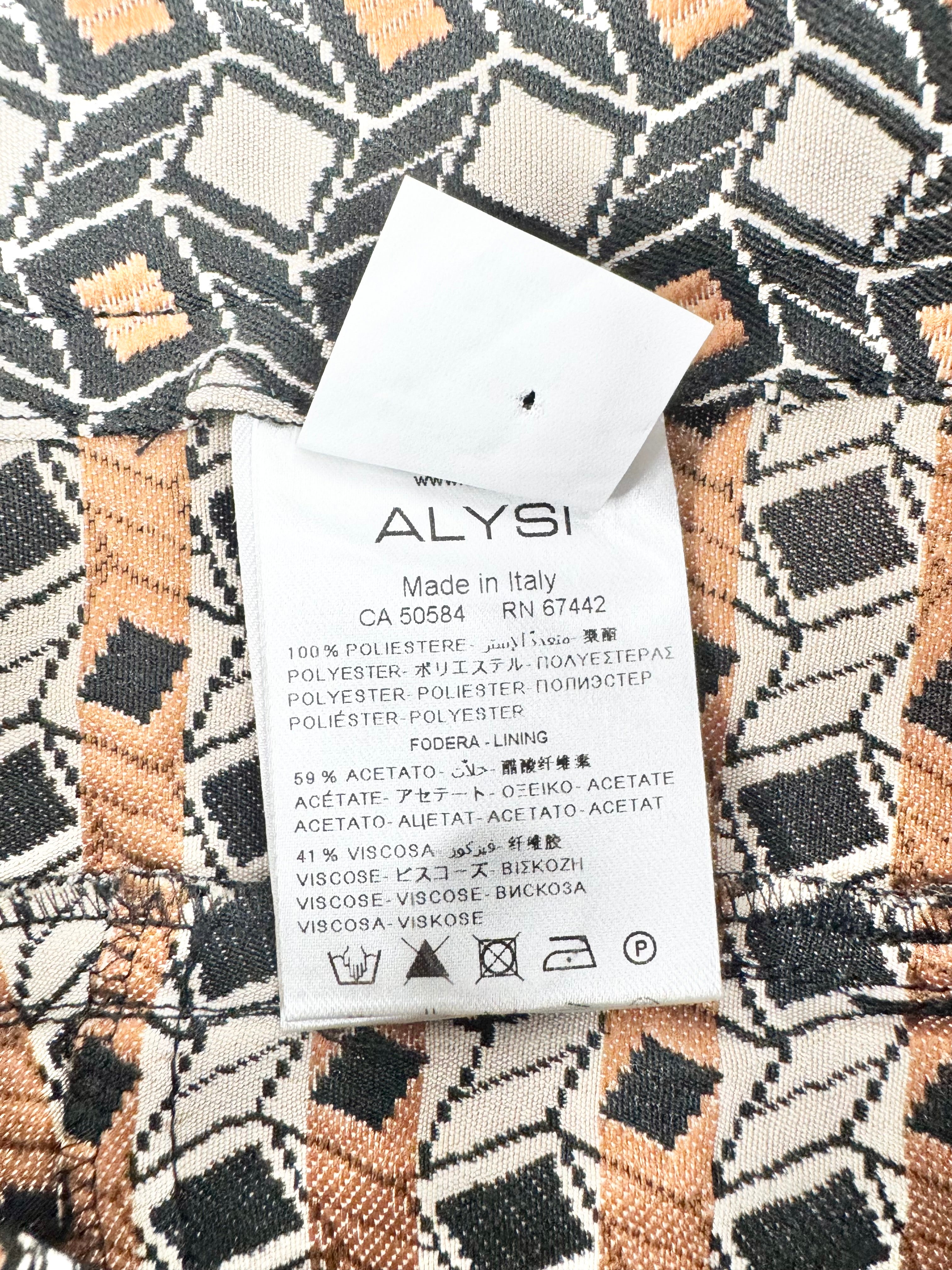 Alysi 'Camel Jacquard Pantalone' Chinos - AU10