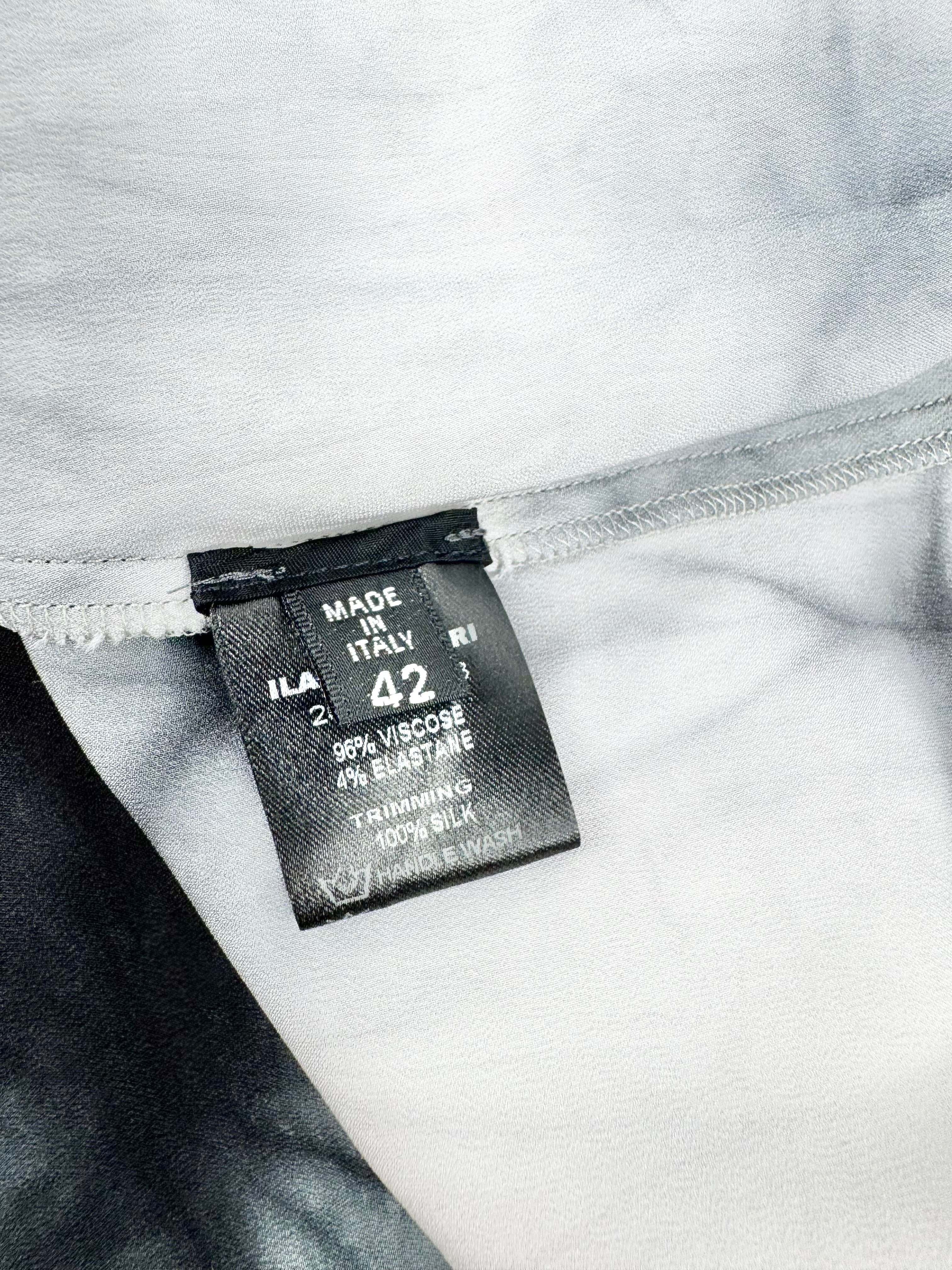 Ilaria Nistri Black and Silver Dress - Size AU 10