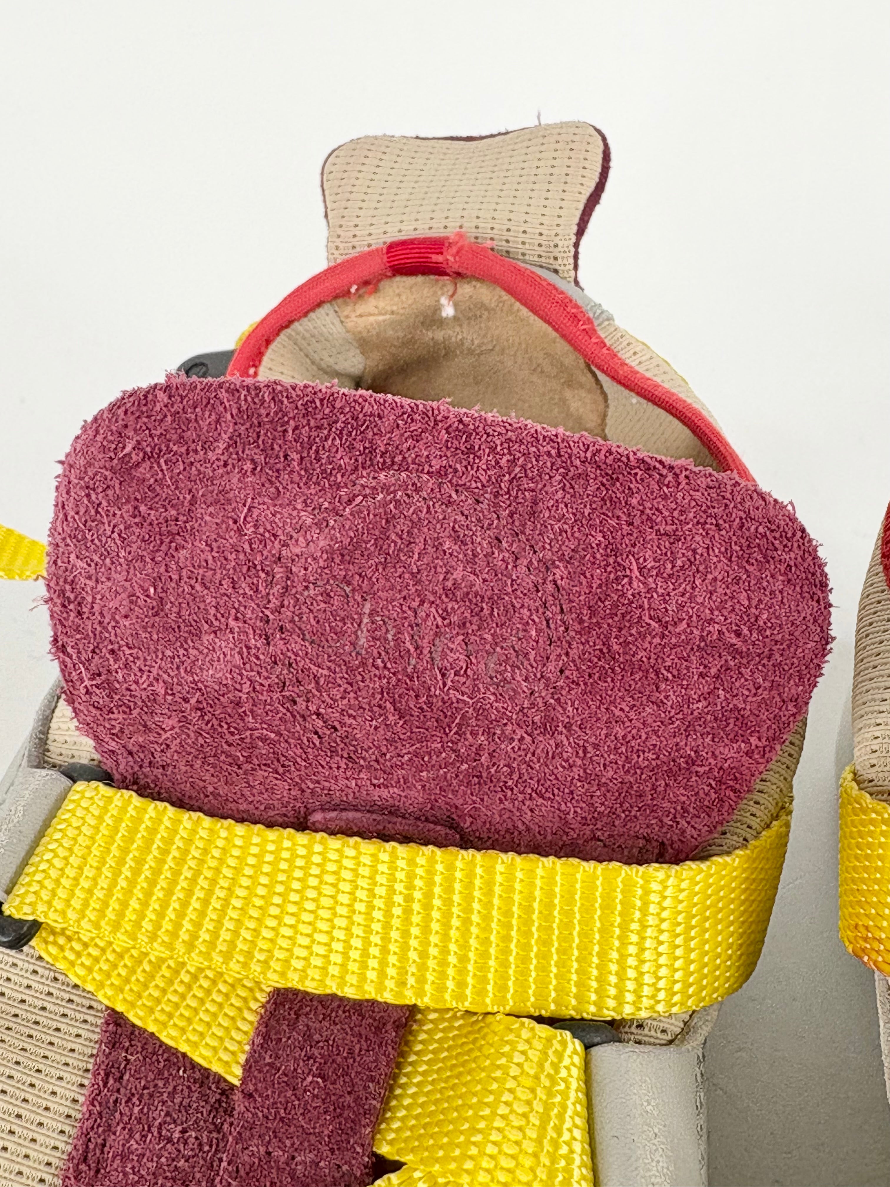 Chloé Grey, Maroon & Yellow 'Sonnie' Sneakers - EU40