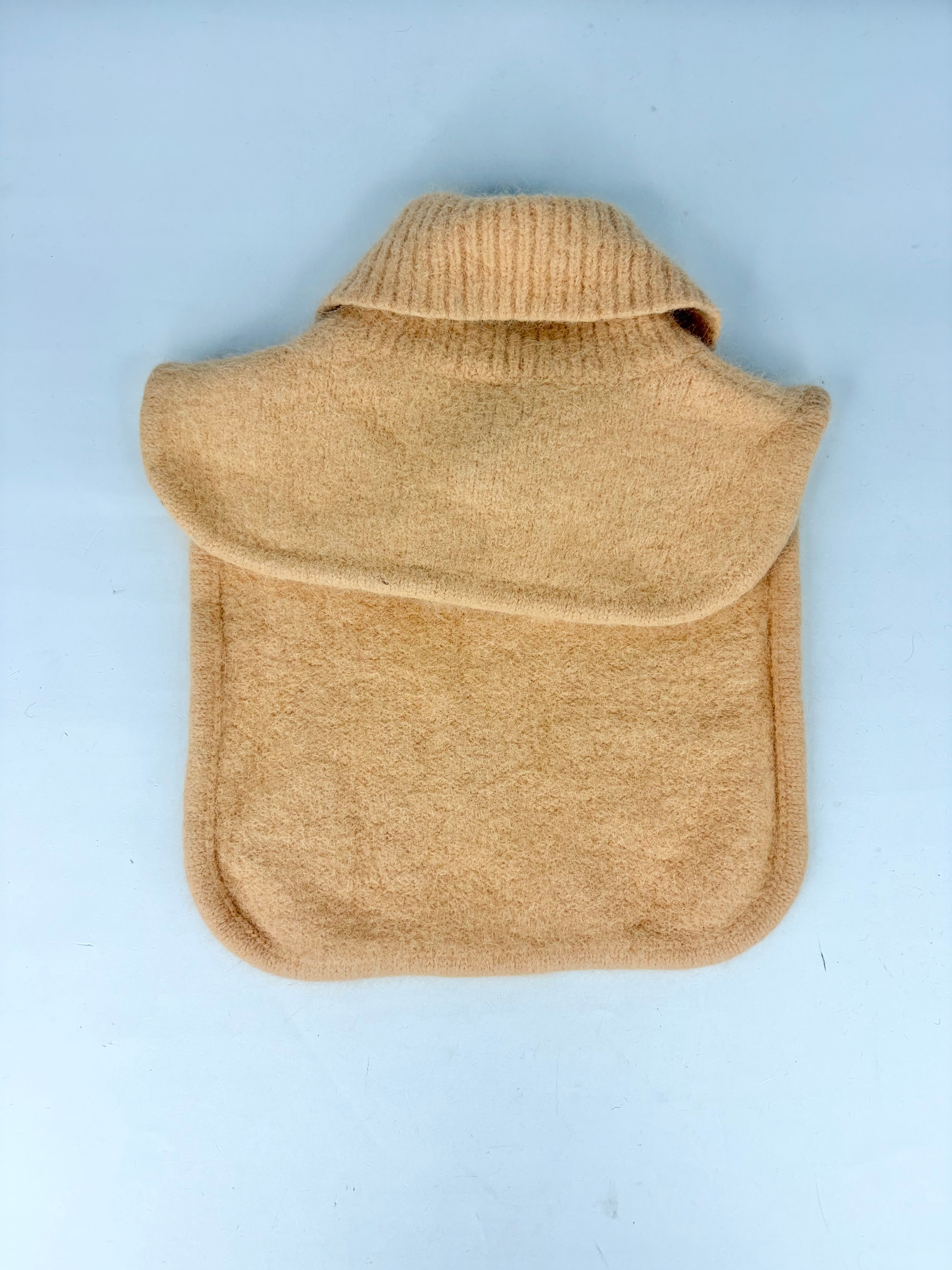 Carven Creamsicle Orange Angora Bib Style Collar