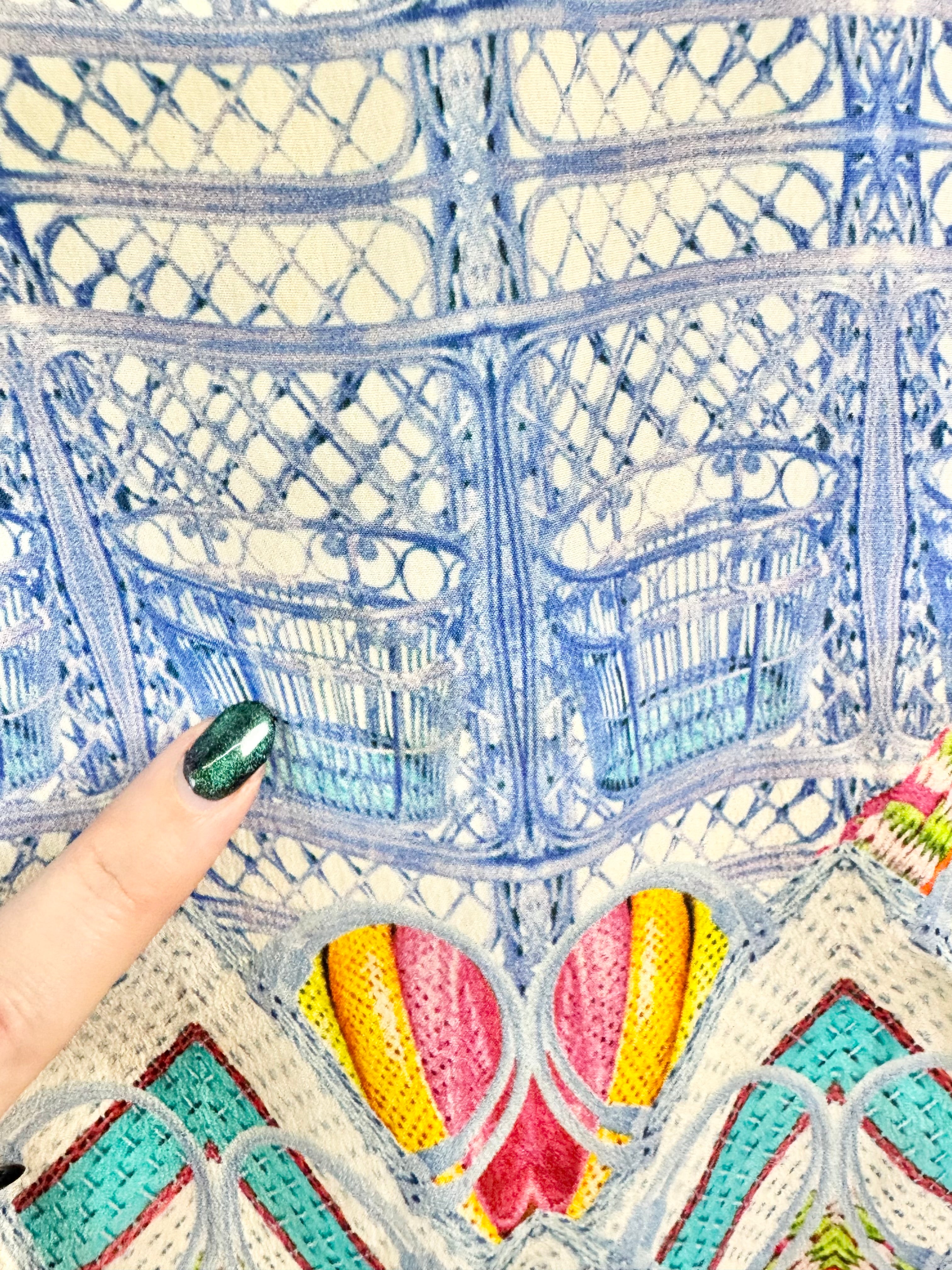 Camilla Mulitcoloured Jeweled Crop Vest - AU10