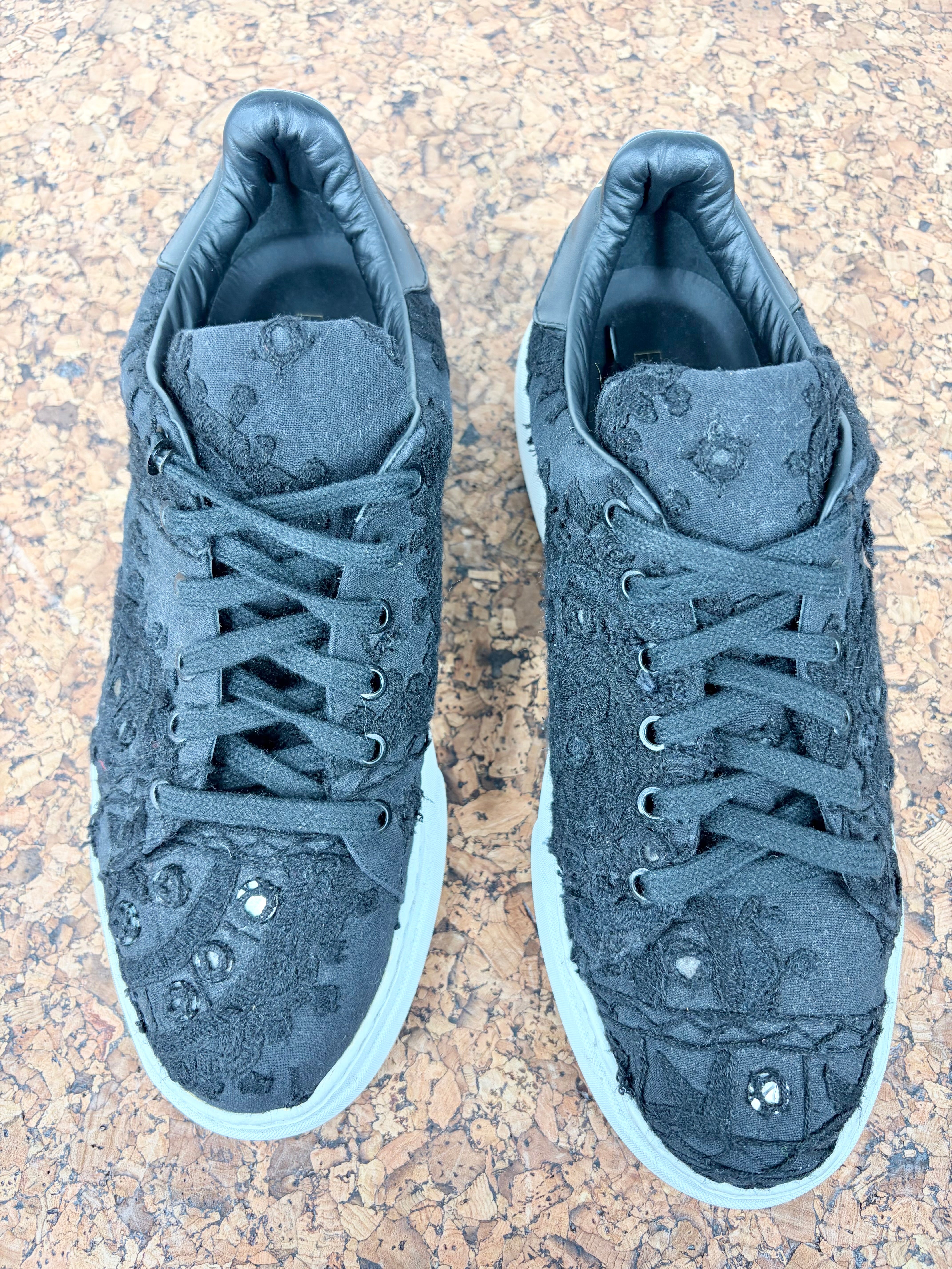 By Walid Embroidered Black Sneaker - EU42