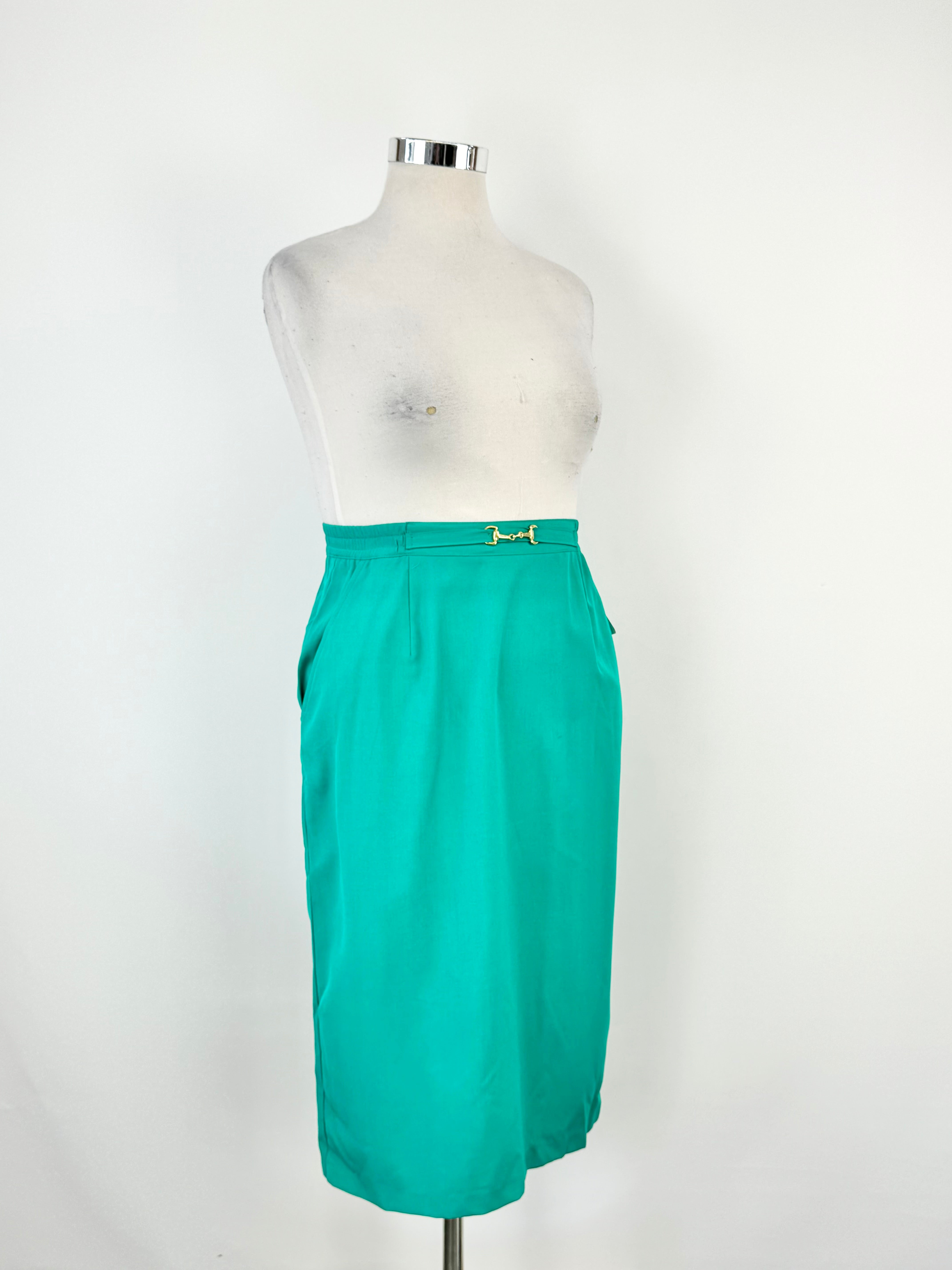 Toronto Australia Emerald Green Hosebit Pencil Skirt NWT - AU14