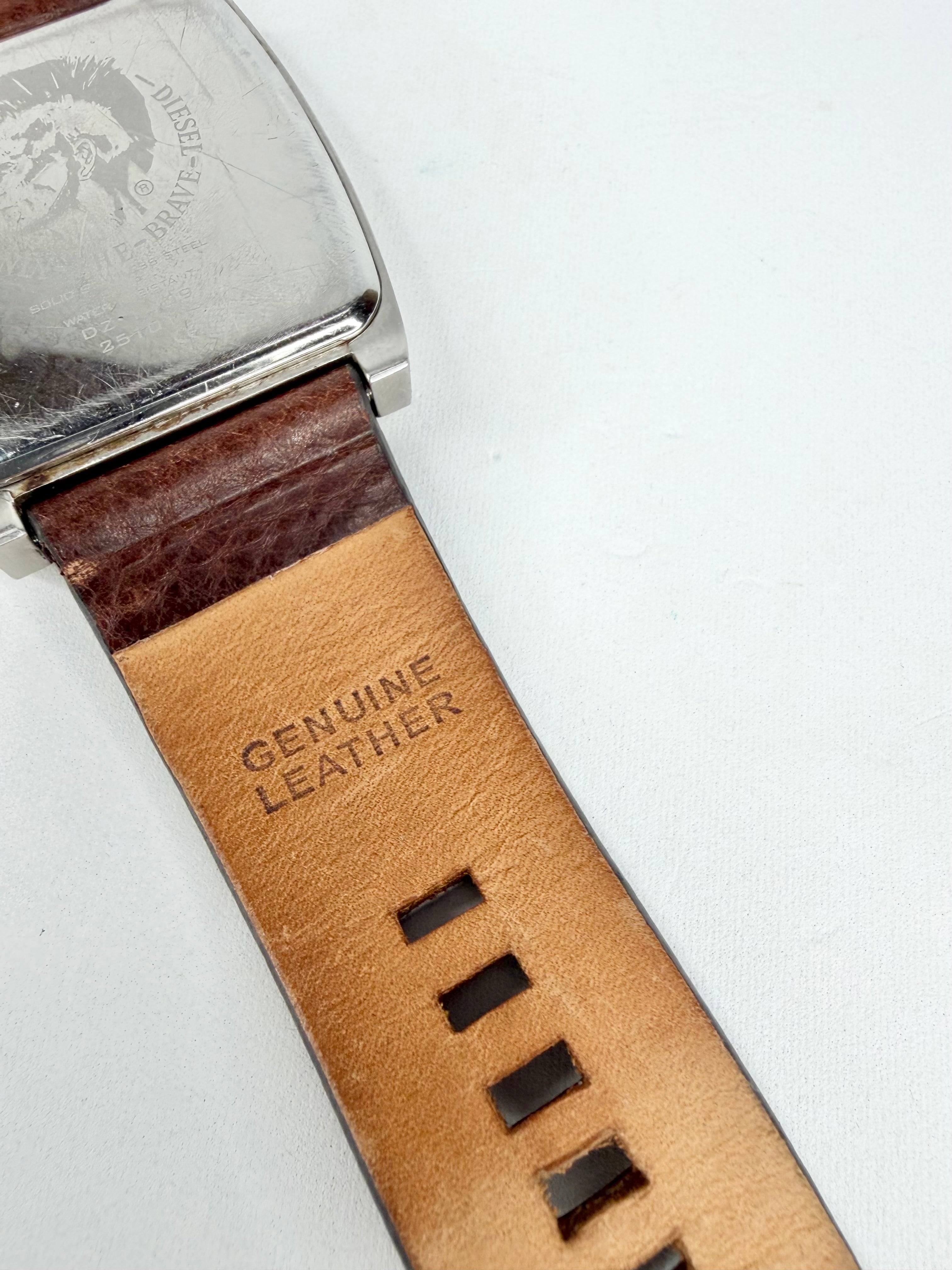 Diesel Industrial Retro Look Square Watch