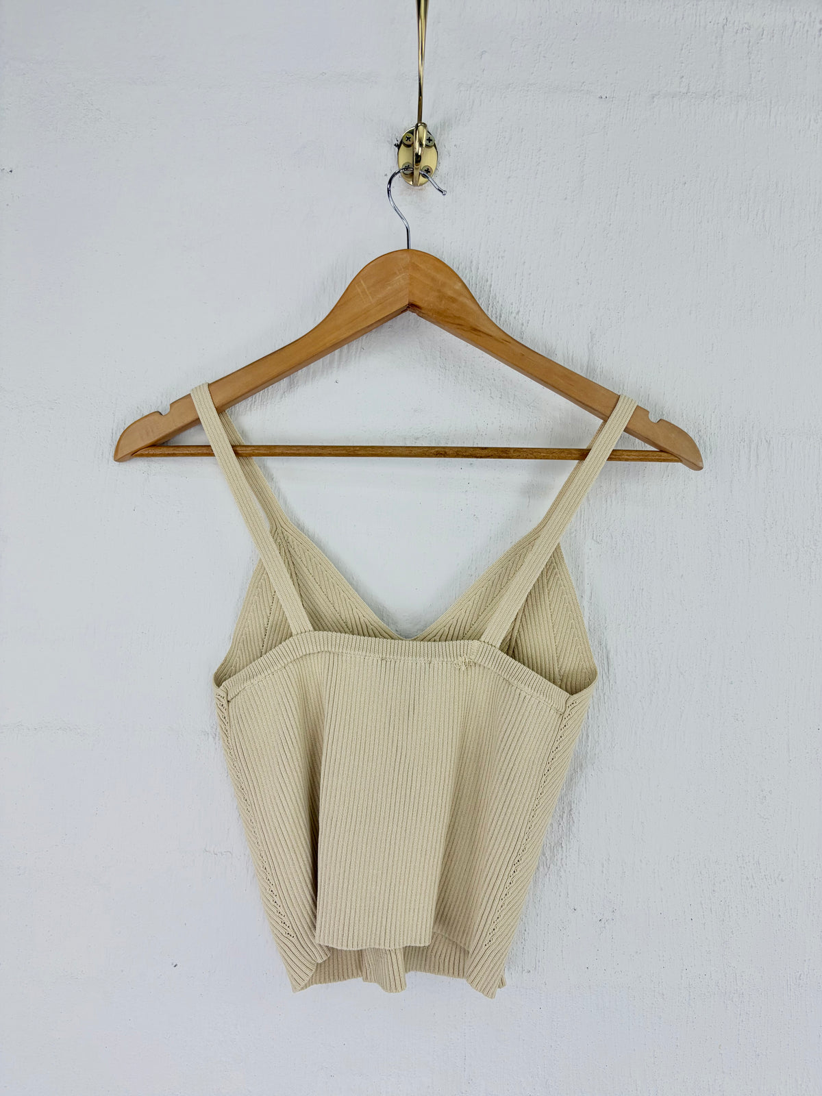 Sandro Rib Knit Cropped Singlet Top - AU8