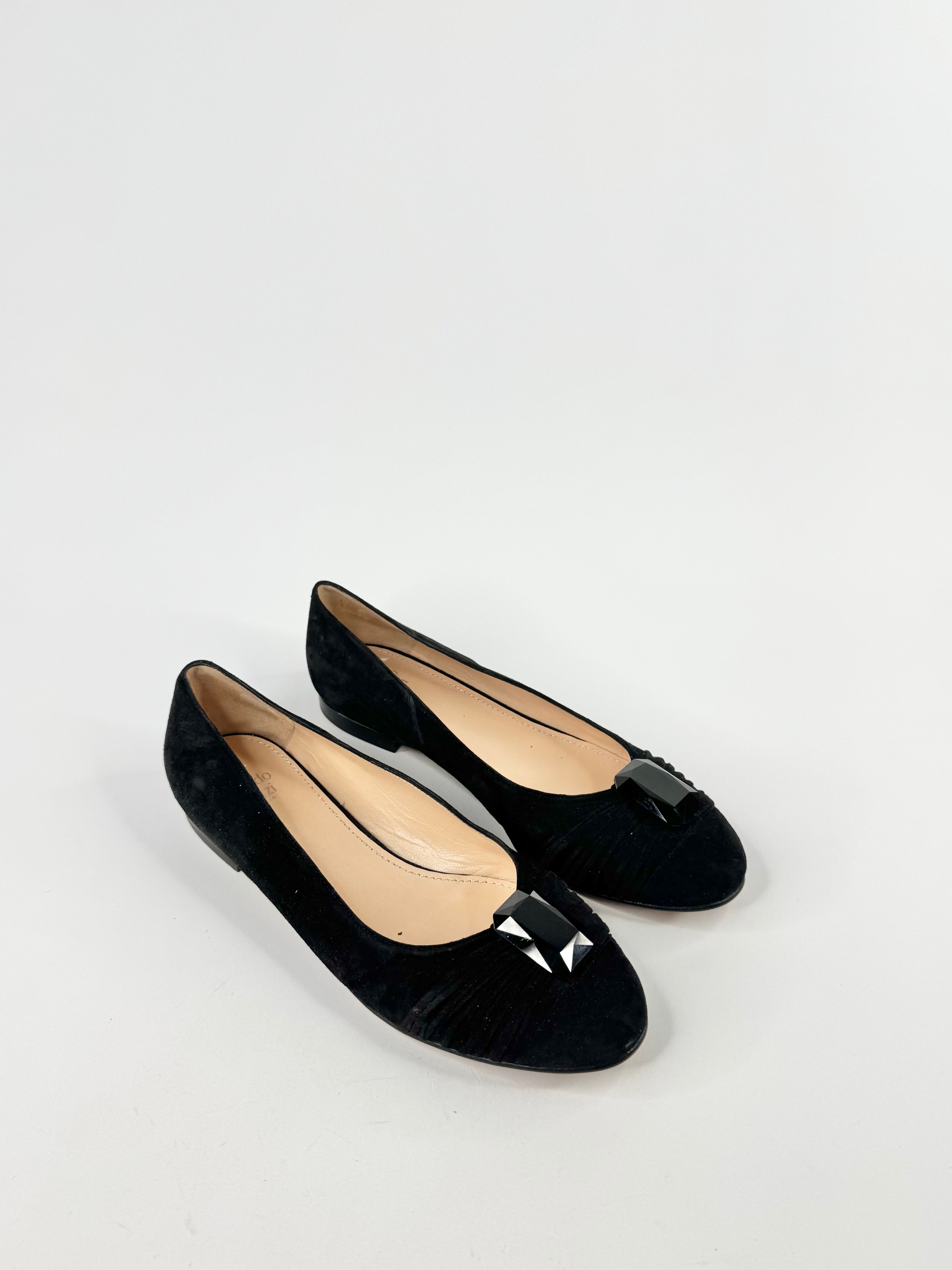 Nando Muzi Black Suede Flats NWT - EU39.5
