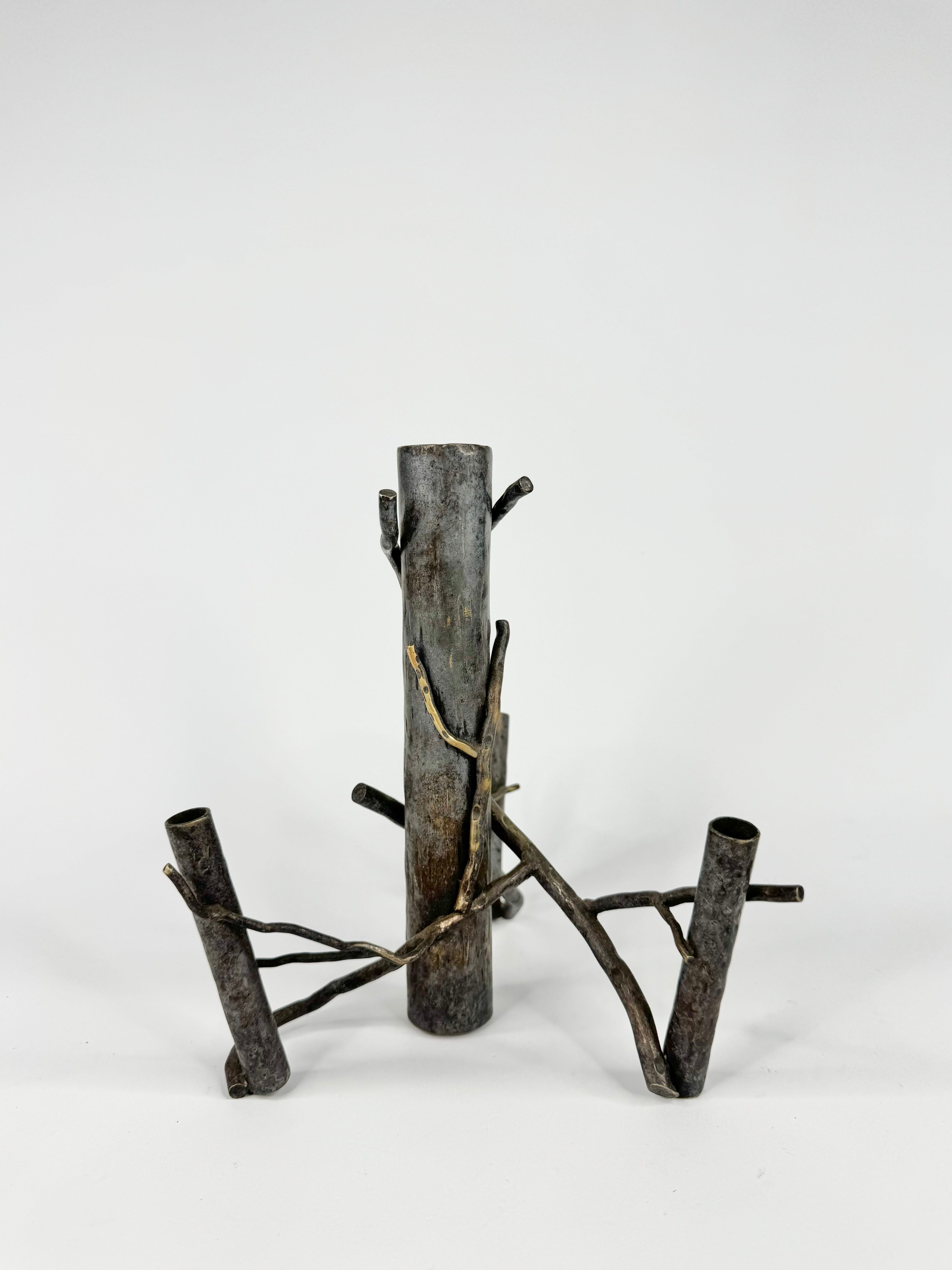 Abstract EPNS Candle Holder