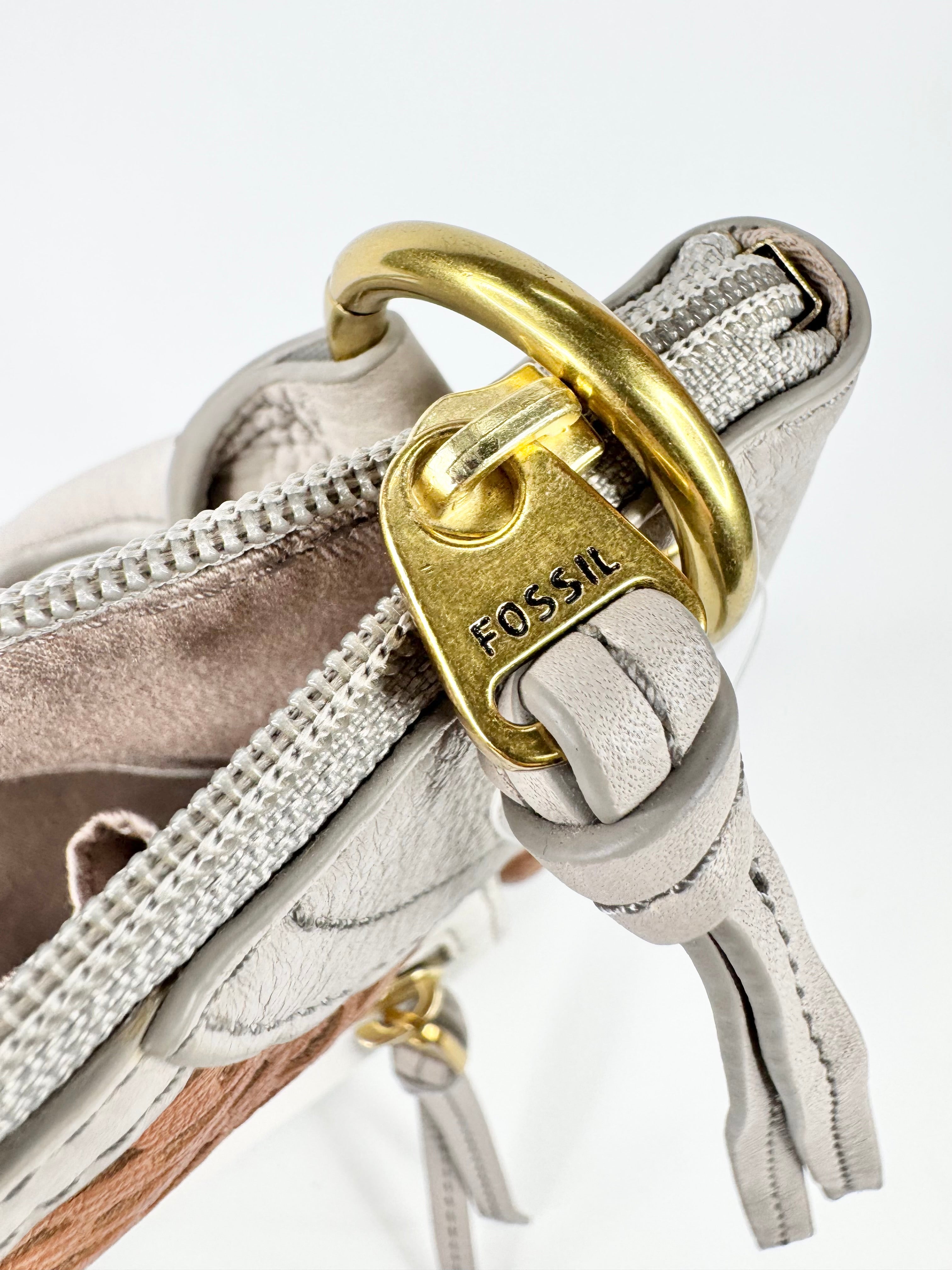 Fossil Taupe, Cream & Tan Shoulder Bag