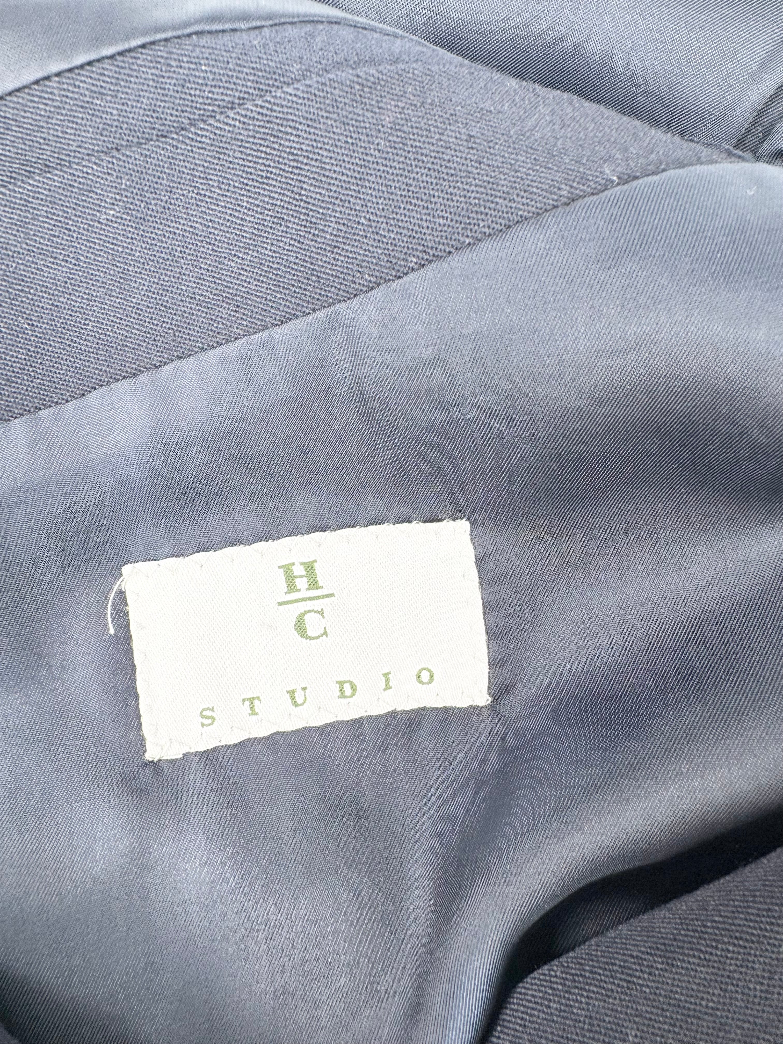 MFW HC Studio Dark Blue Wool Double Breasted 2 Pce Suit - 102/89