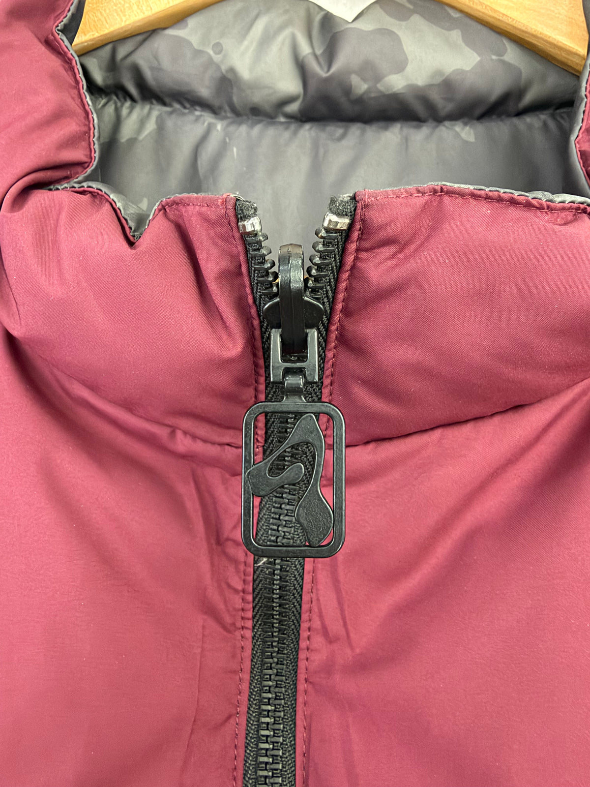 Puma x PAM Grey Camo & Burgundy Reversible Vest - L