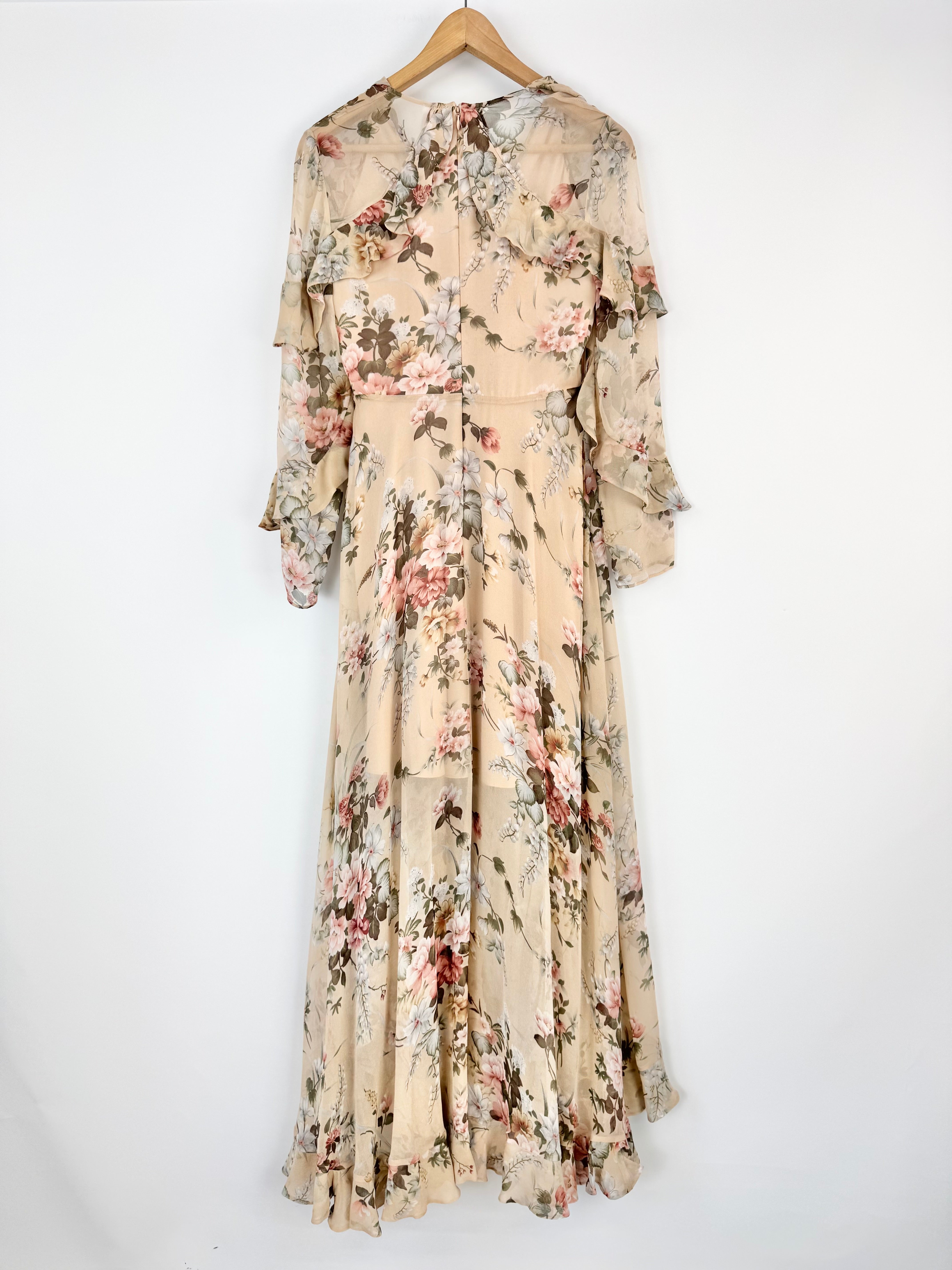 Zimmermann 'Aerial Flounce' Silk Maxi Dress - AU8