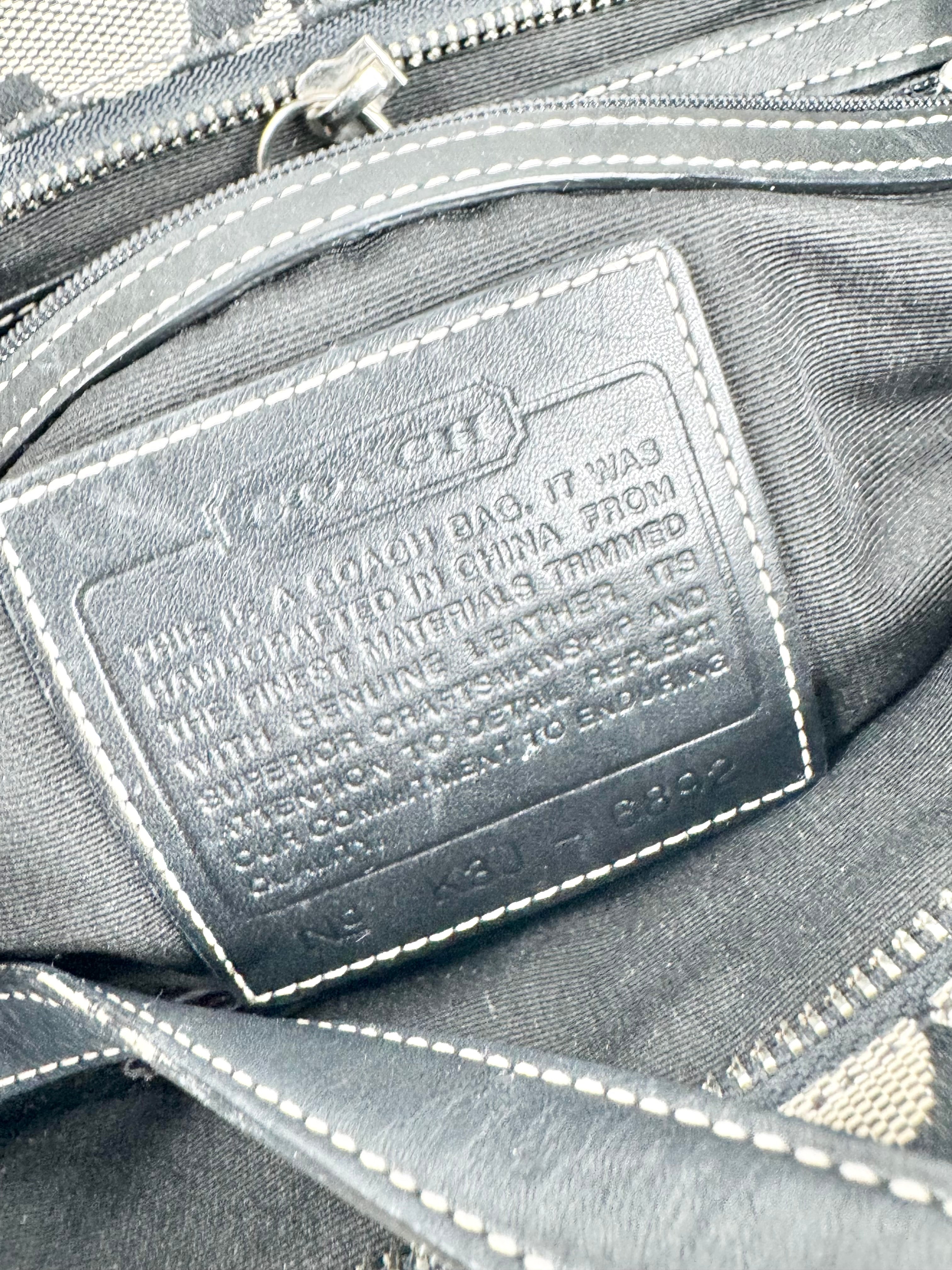 Coach 'Hampton' Monogram Shoulder Bag
