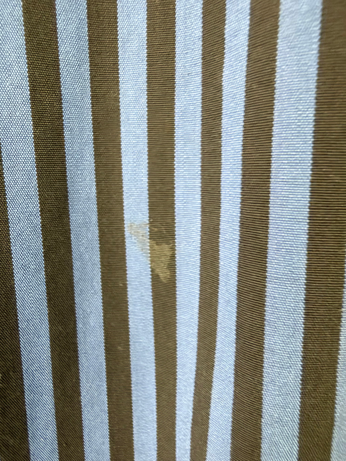 Tekla Blue & Brown Striped Organic Cotton Shirt - M