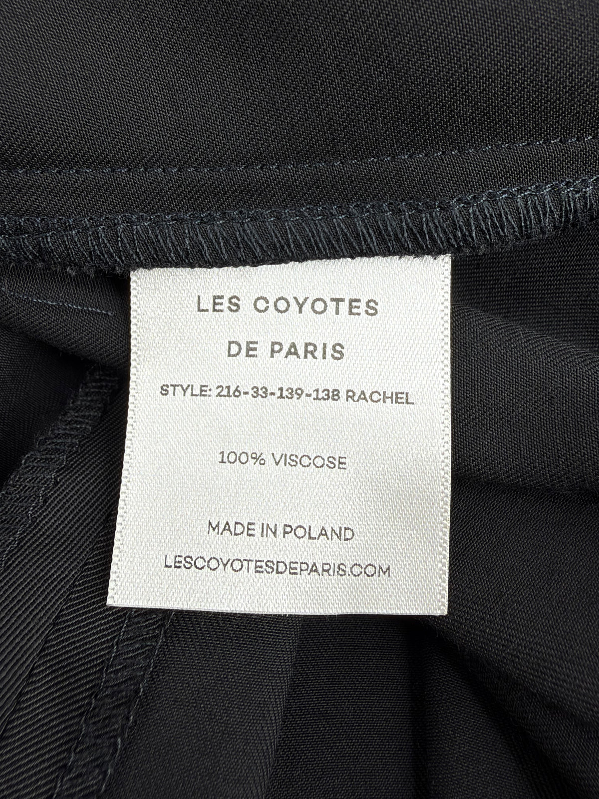 Les Coyotes de Paris Black Cap Sleeve Maxi Dress - AU8/10