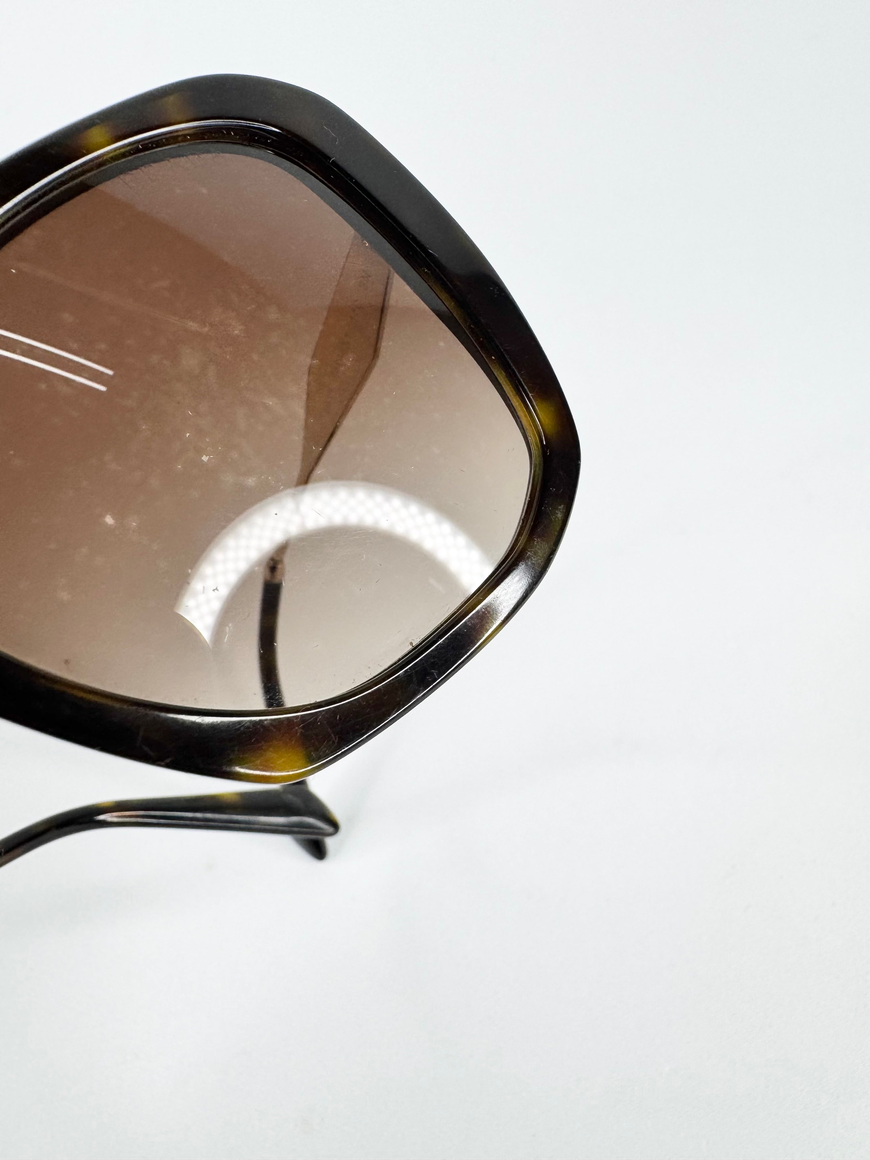 Prada Tortoiseshell Square Sunglasses