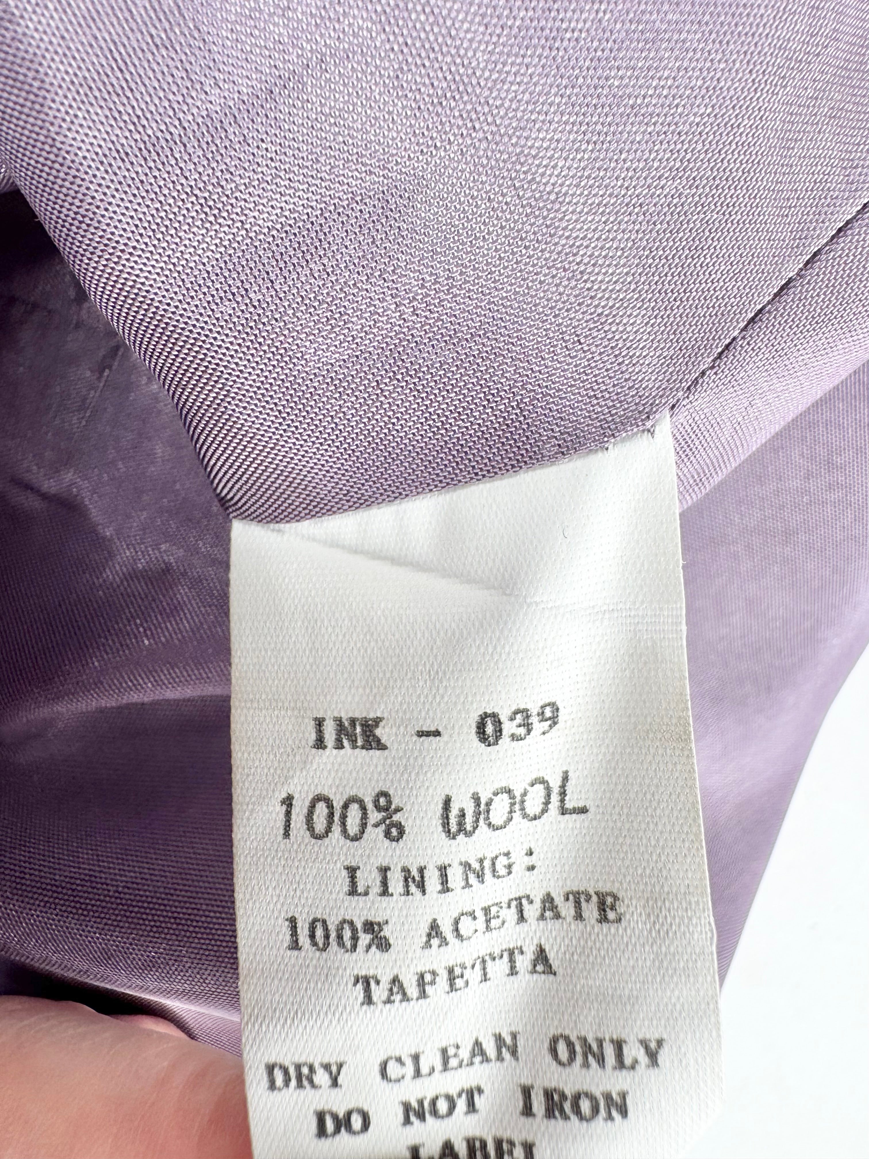 Ink Violet Wool Coat - AU12