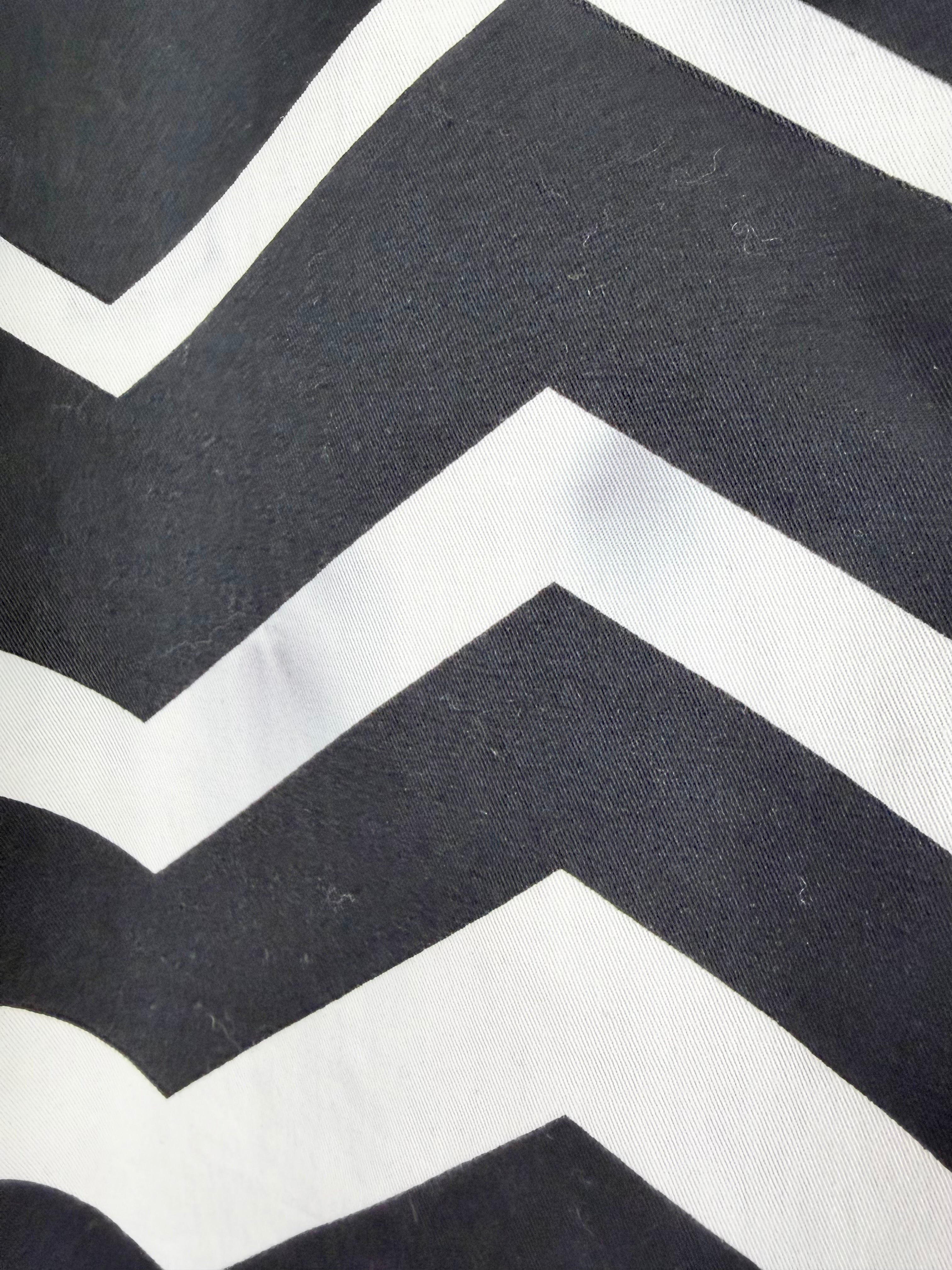 Sass & Bide Black & White Zig Zag Pattern 'Circus Ball' Jumpsuit - AU6
