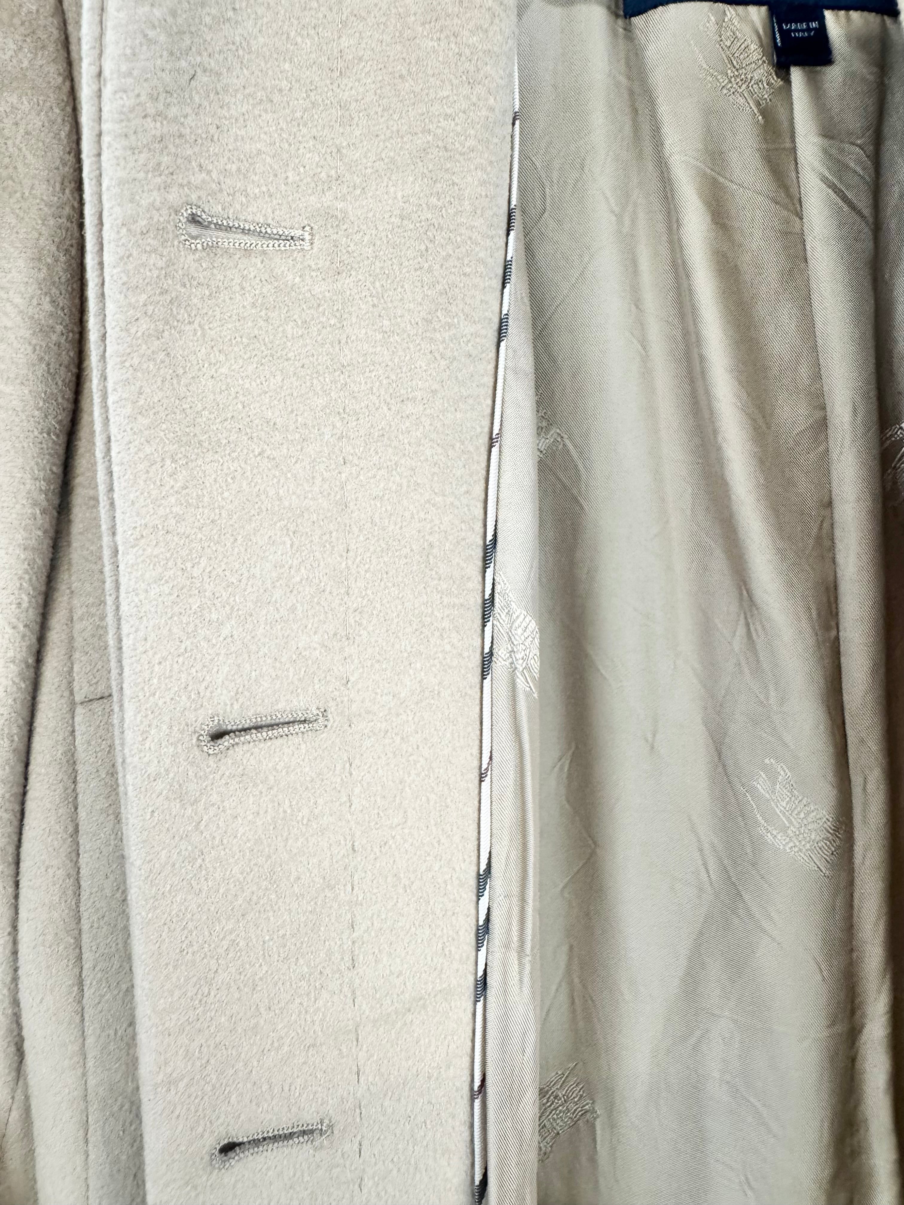 Burberry Beige Wool Coat - AU8