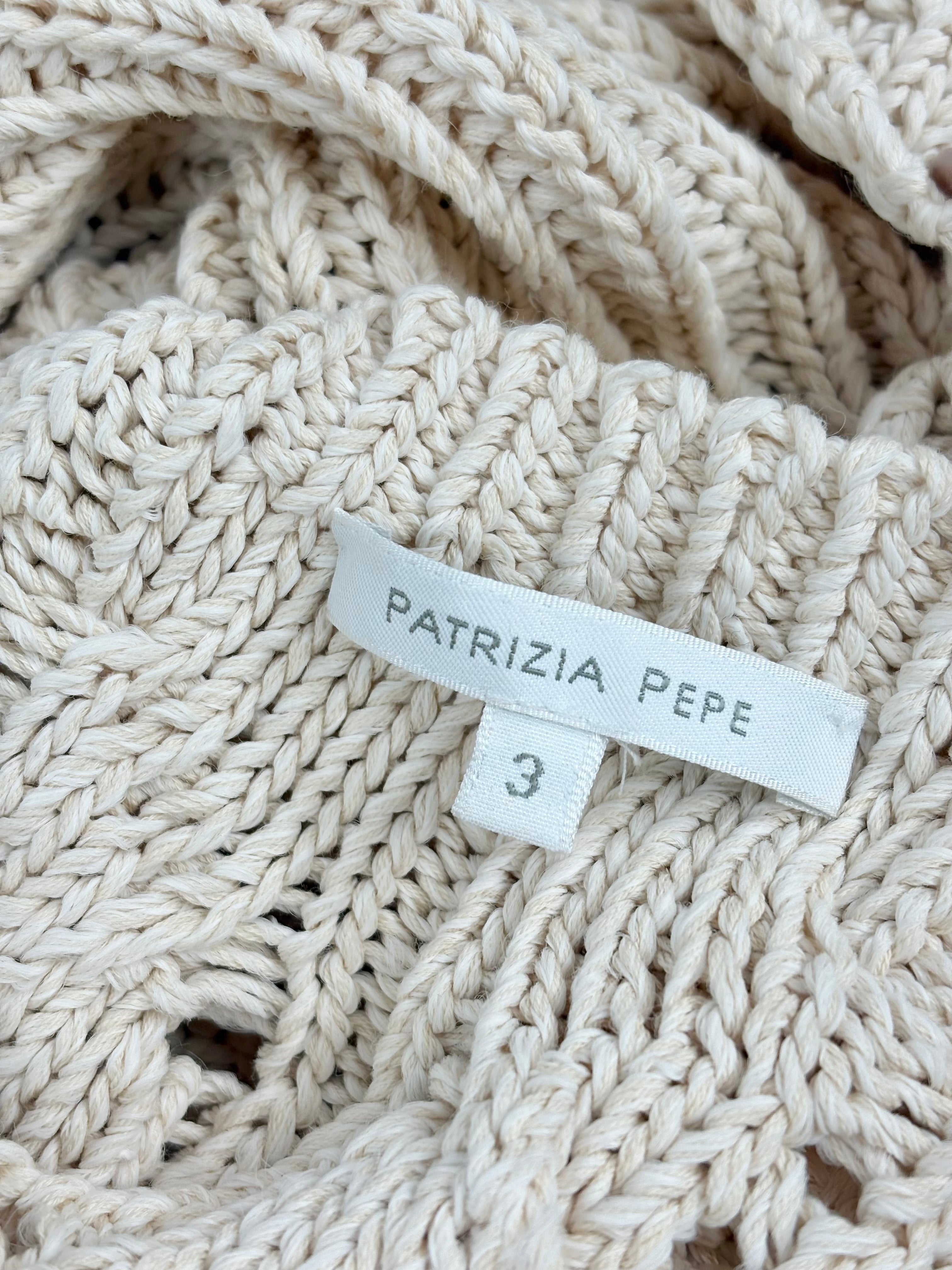 Patrizia Pepe Beige Micro-Cable Knit Cardigan - AU8/10