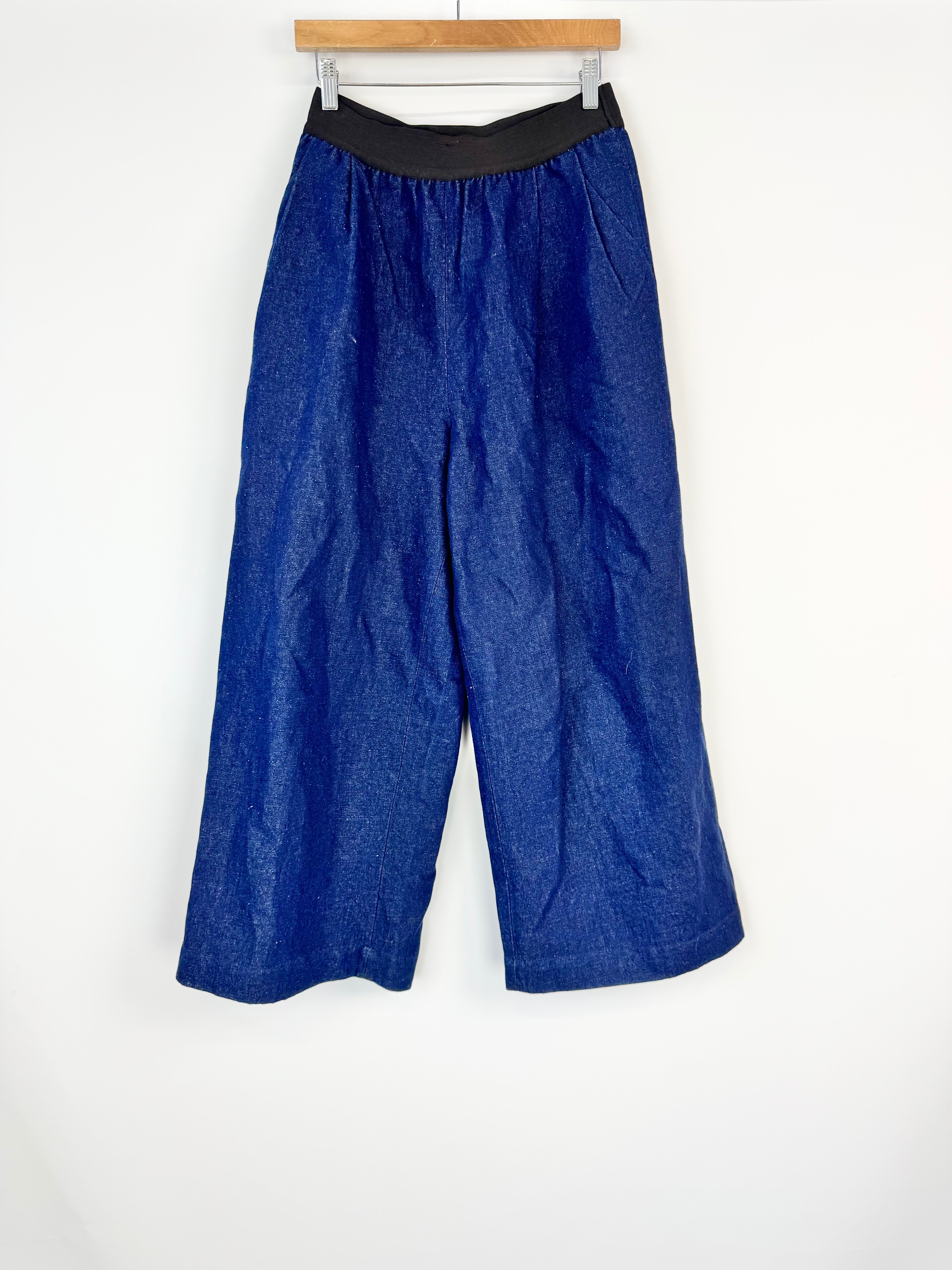 Elk Organic Wide Leg Denim Slacks - AU8