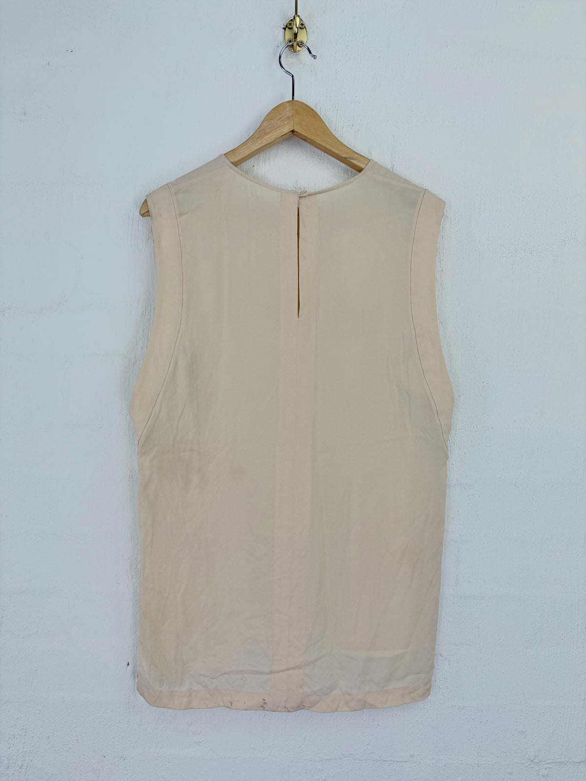 Willow Pastel Peach Sleeveless Silk Tunic - AU8