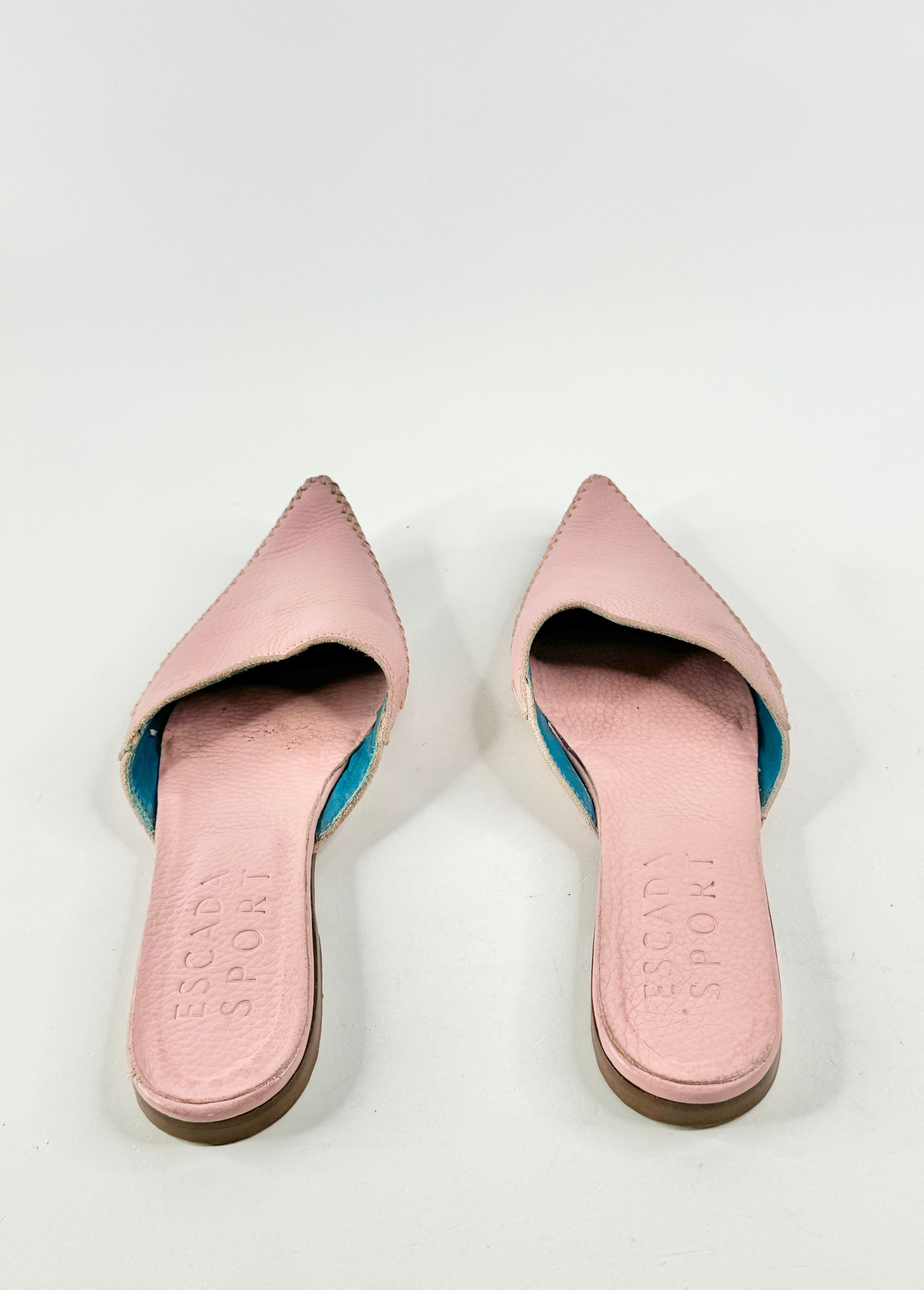 Escada Sport Lemonade Pink Pointed Mules - EU38.5