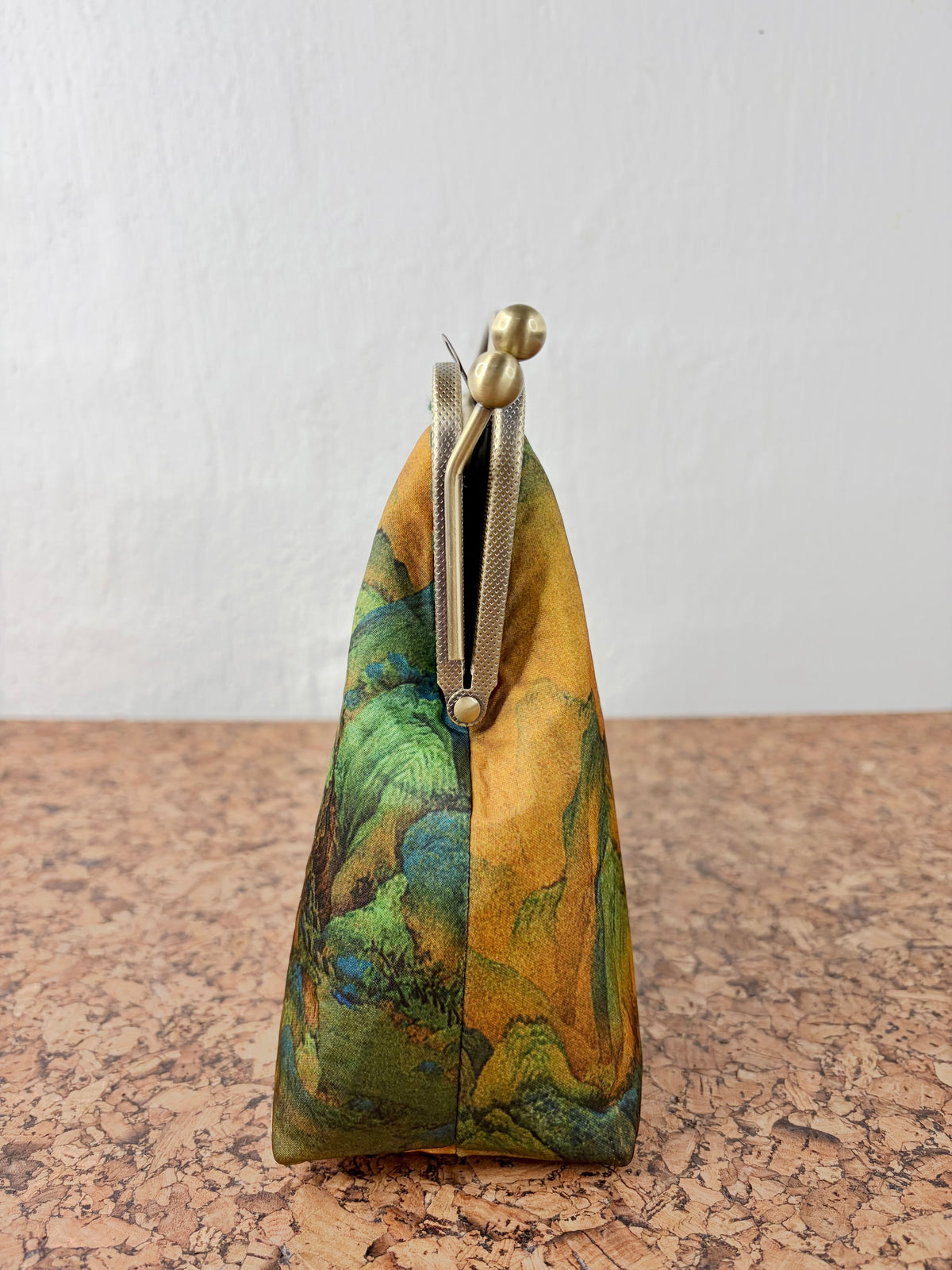 Handmade Silk Feel Mountain Scenery Evening Bag