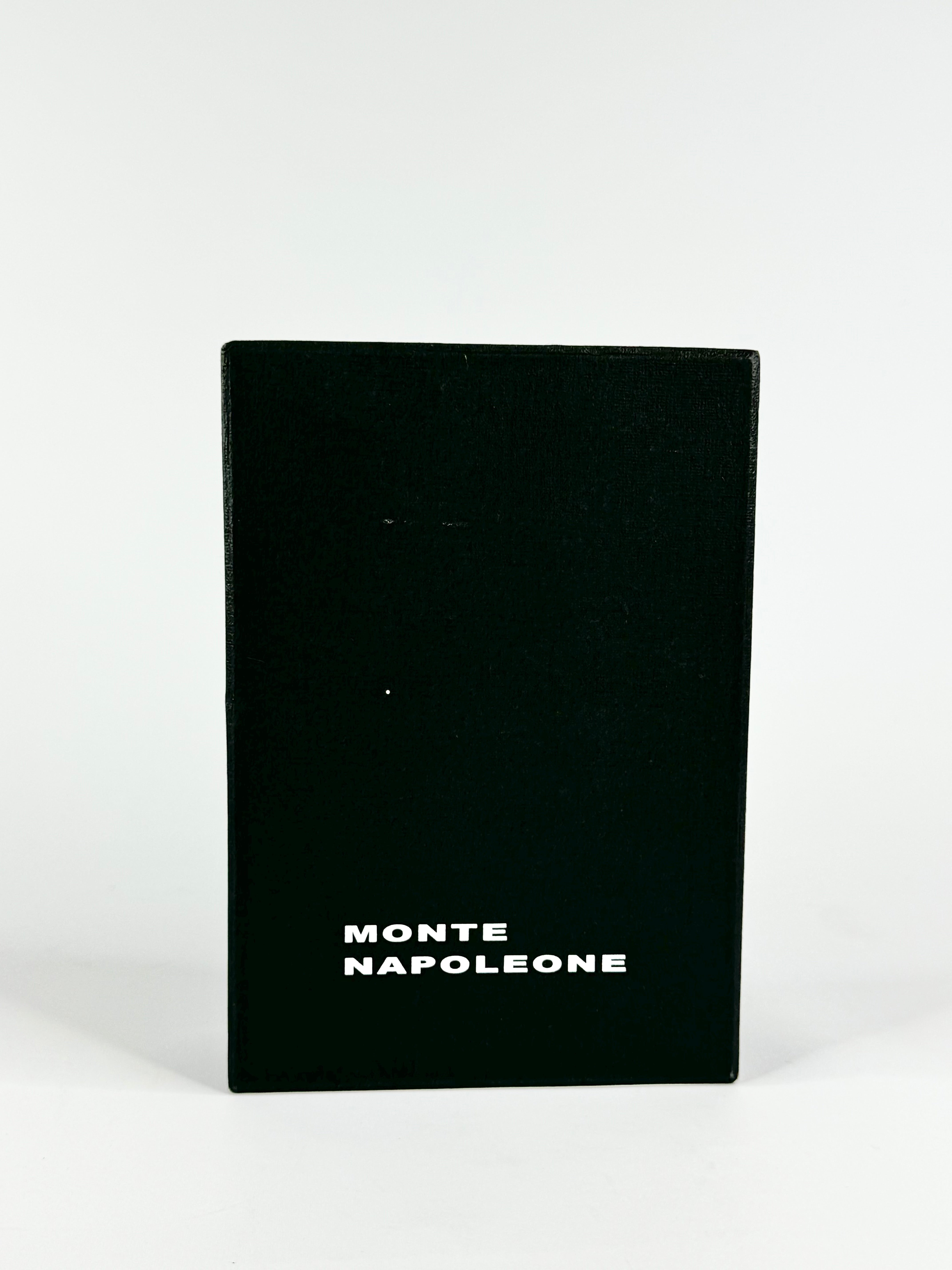 Monte Napoleone Black Grained & Studded Wallet NWT