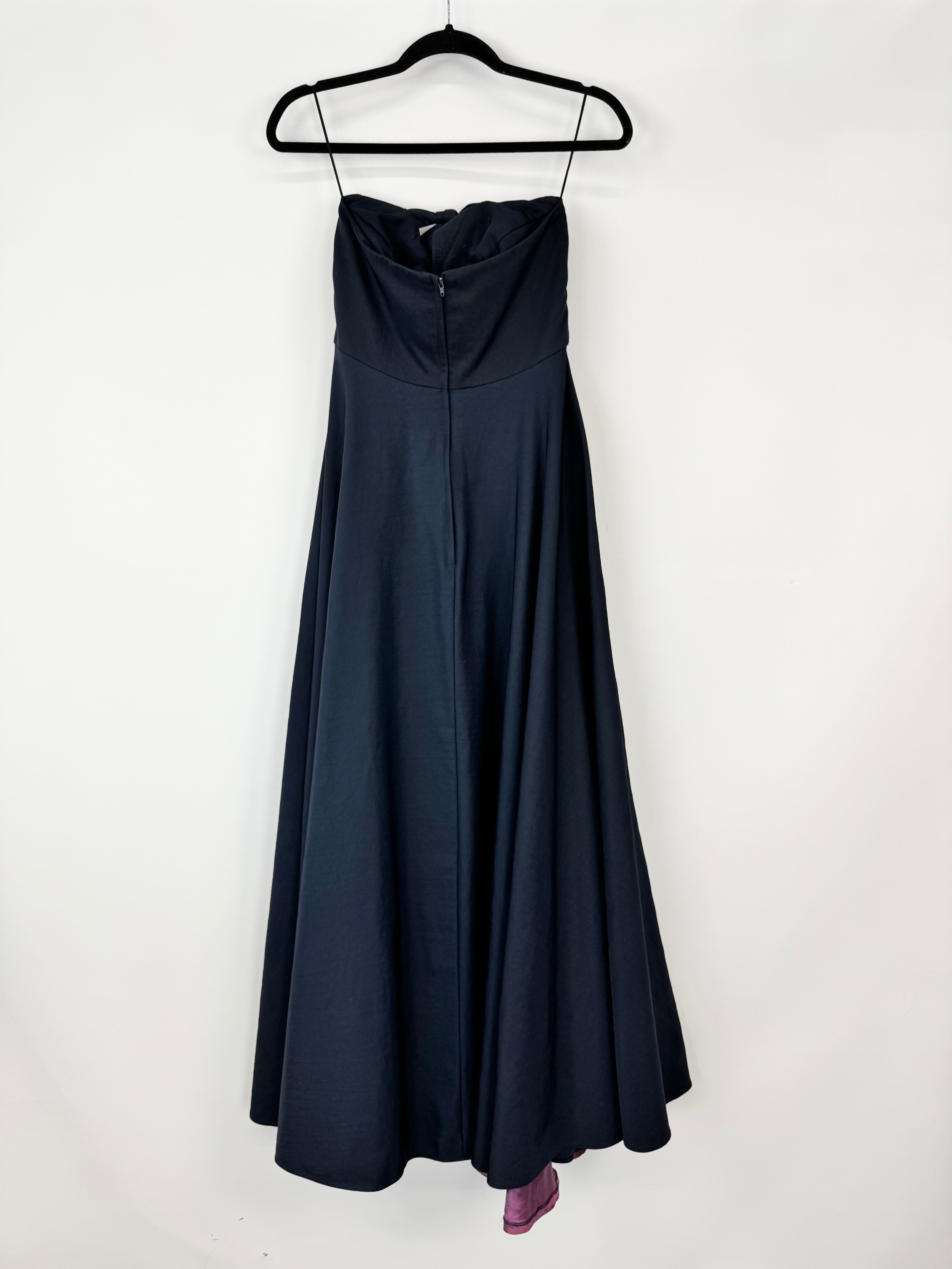 Vintage 90s Eileen Kirby Midnight Blue Strapless Gown - AU10/12