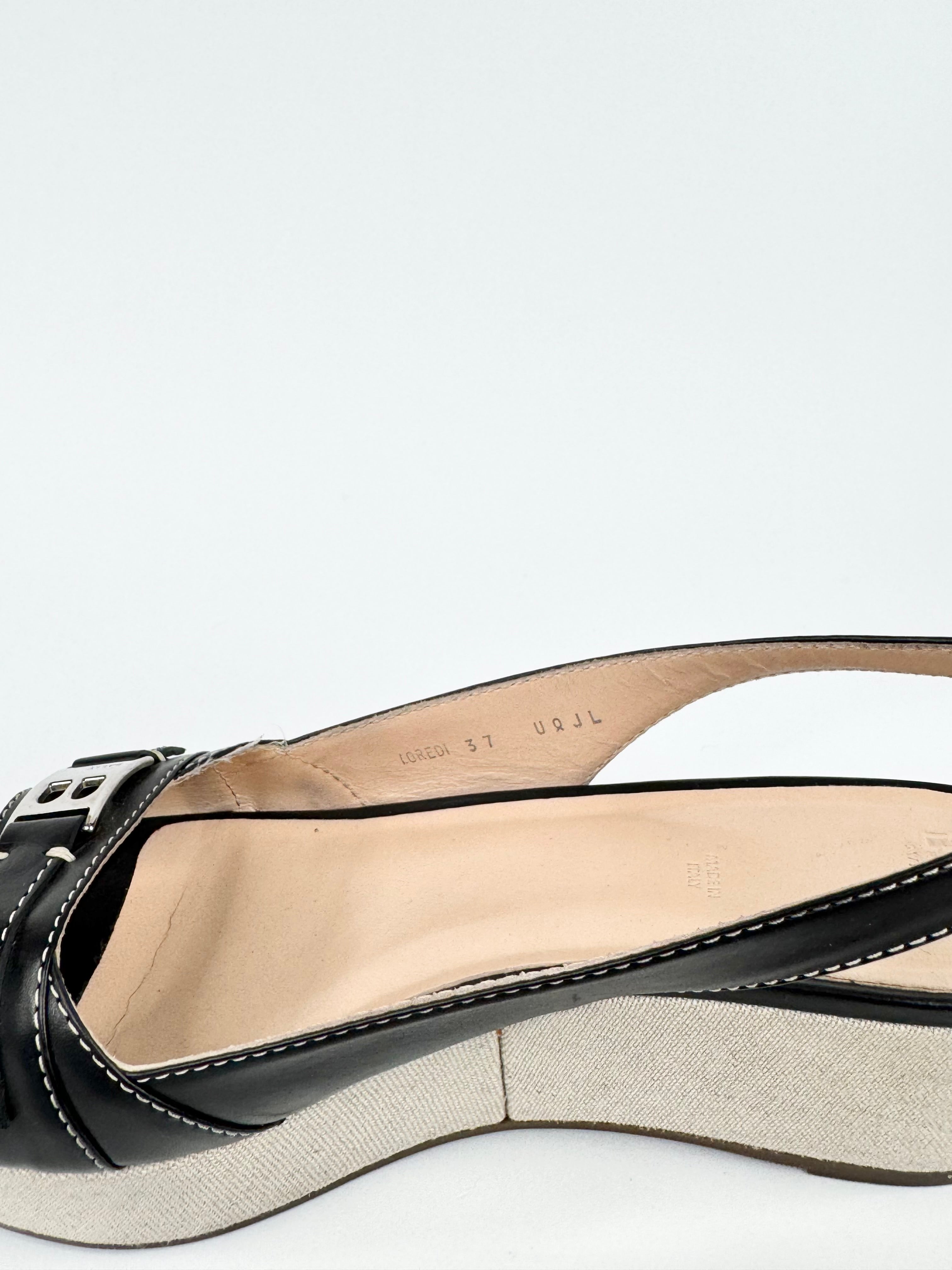 Bally Black 'Loredi' Sandals - EU37