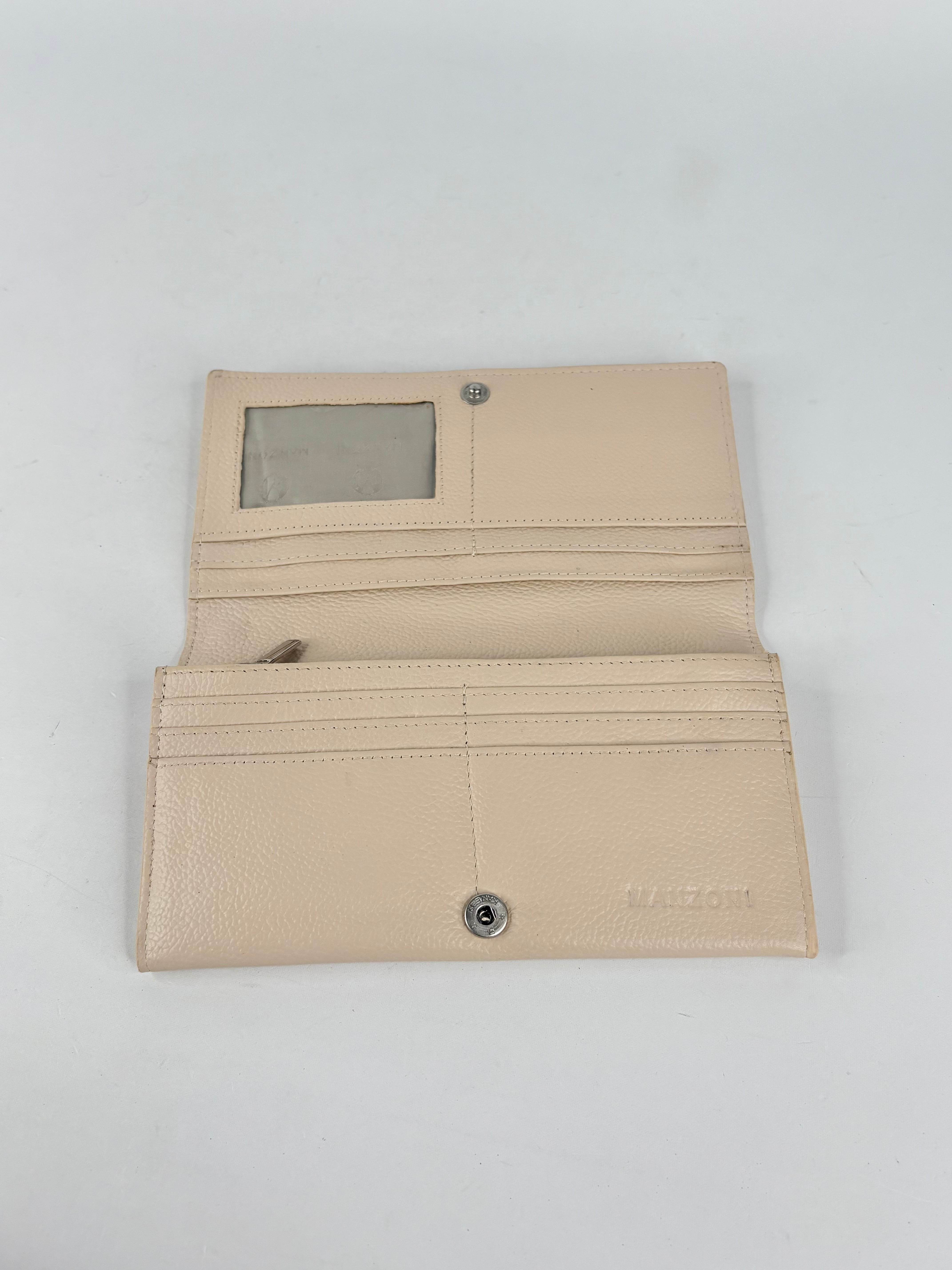 Manzoni Creamy Grained Leather Wallet