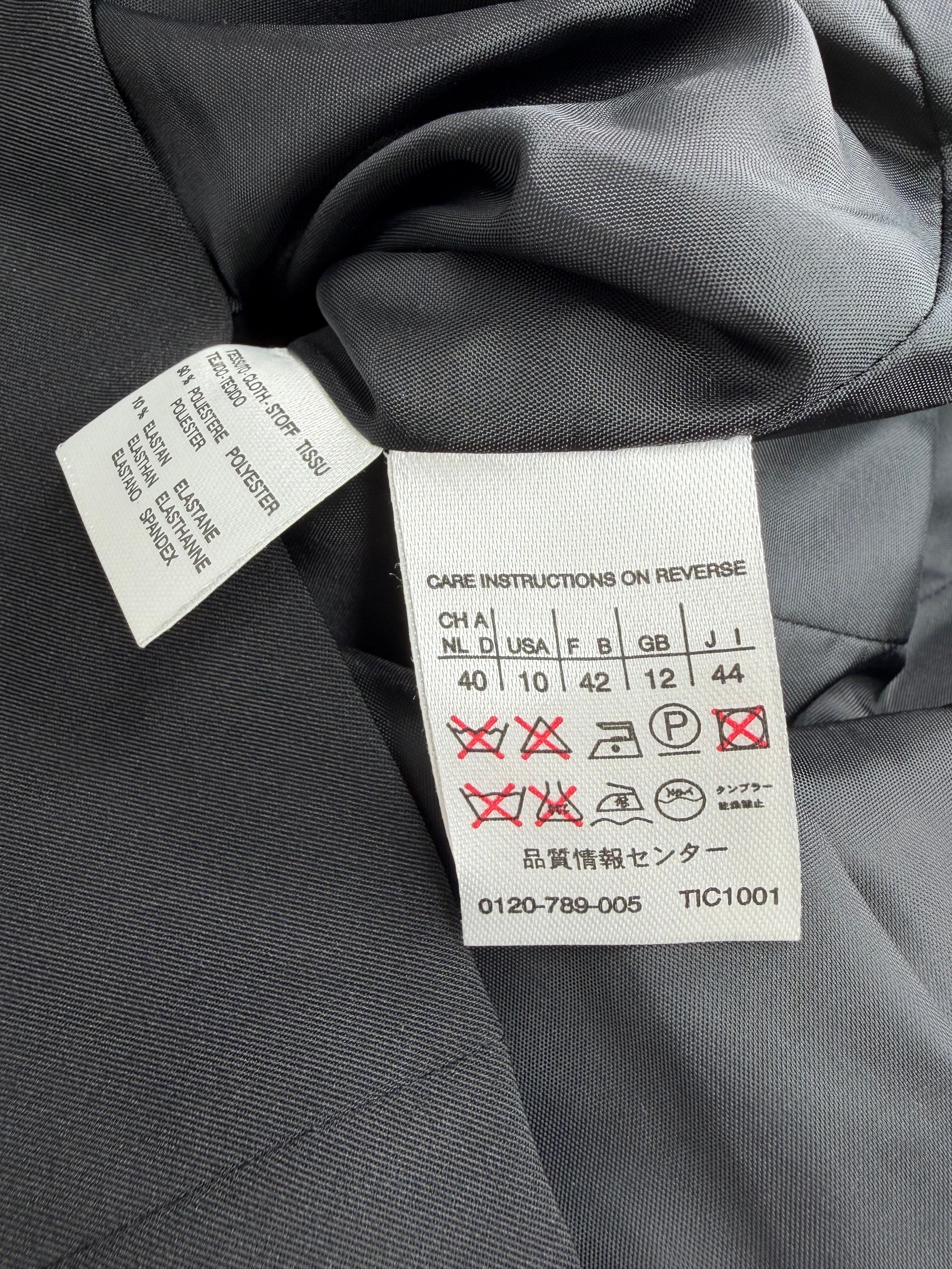 Weekend Max Mara Black Zip Up Tailored Blazer Style Jacket - AU12