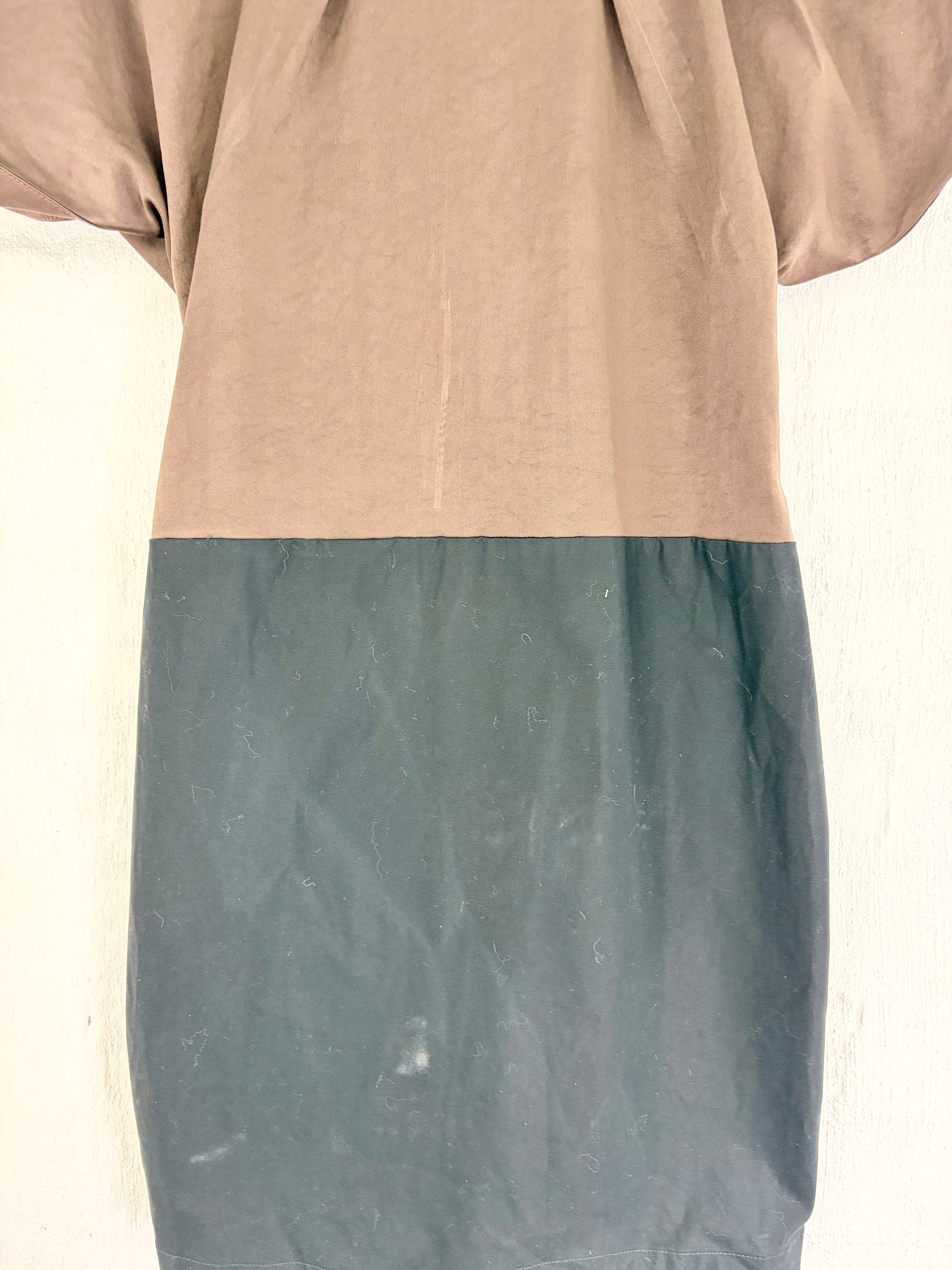Madam Virtue & Co Black & Brown Midi Dress - AU10/12