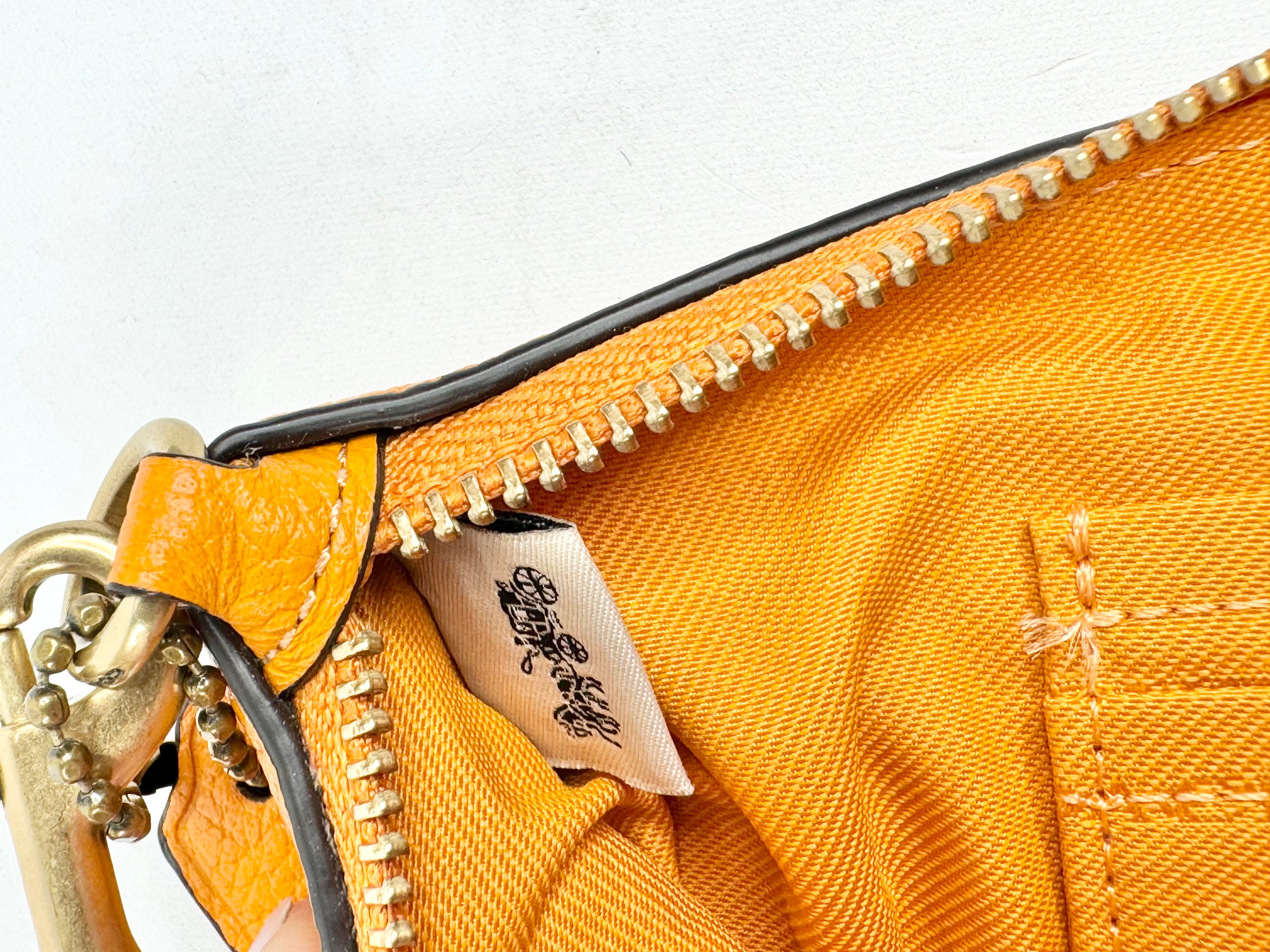 Coach Mandarin Orange Wristlet