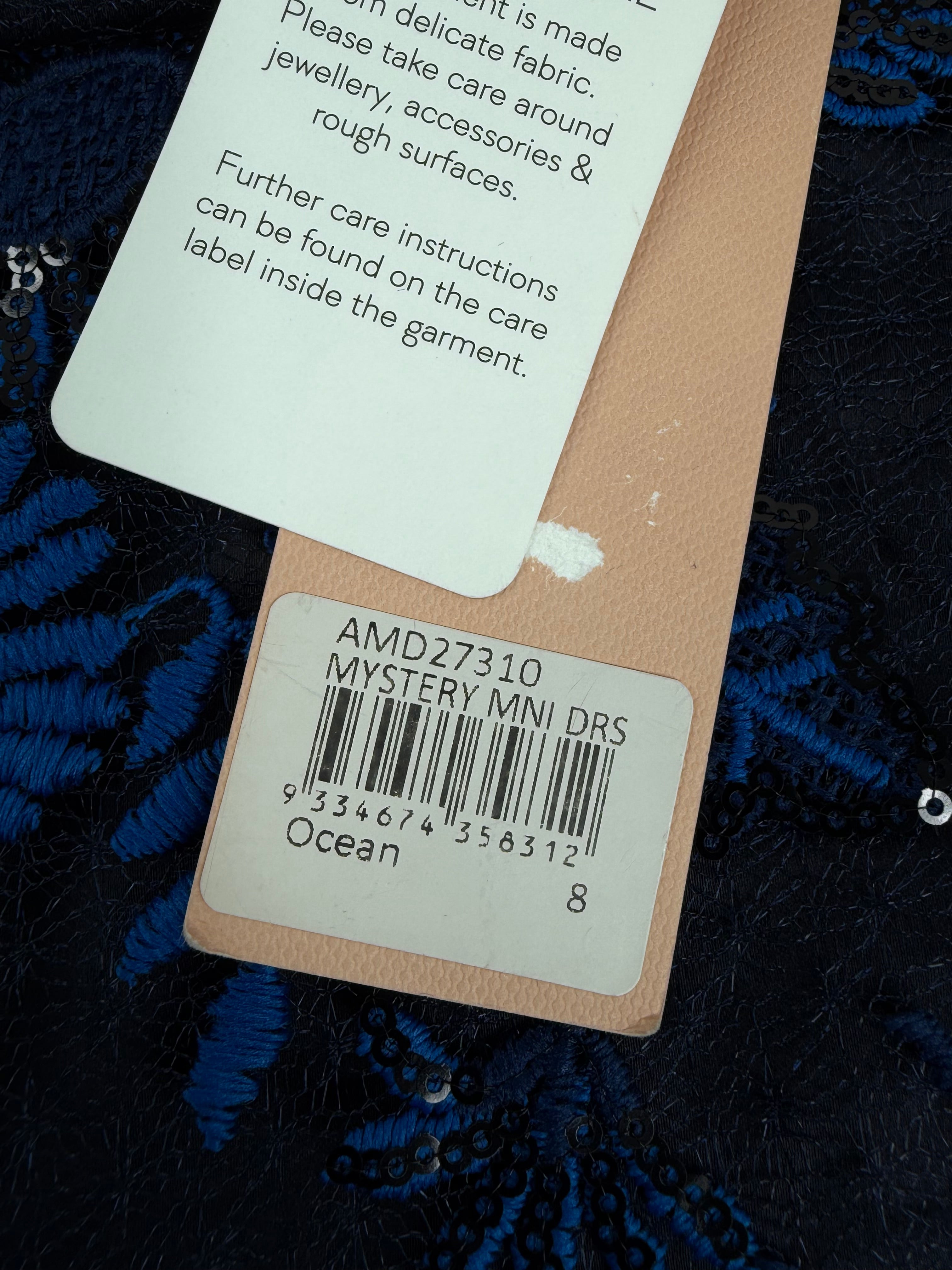 Alice McCall 'Mystery' Mini Dress in Ocean NWT - AU8