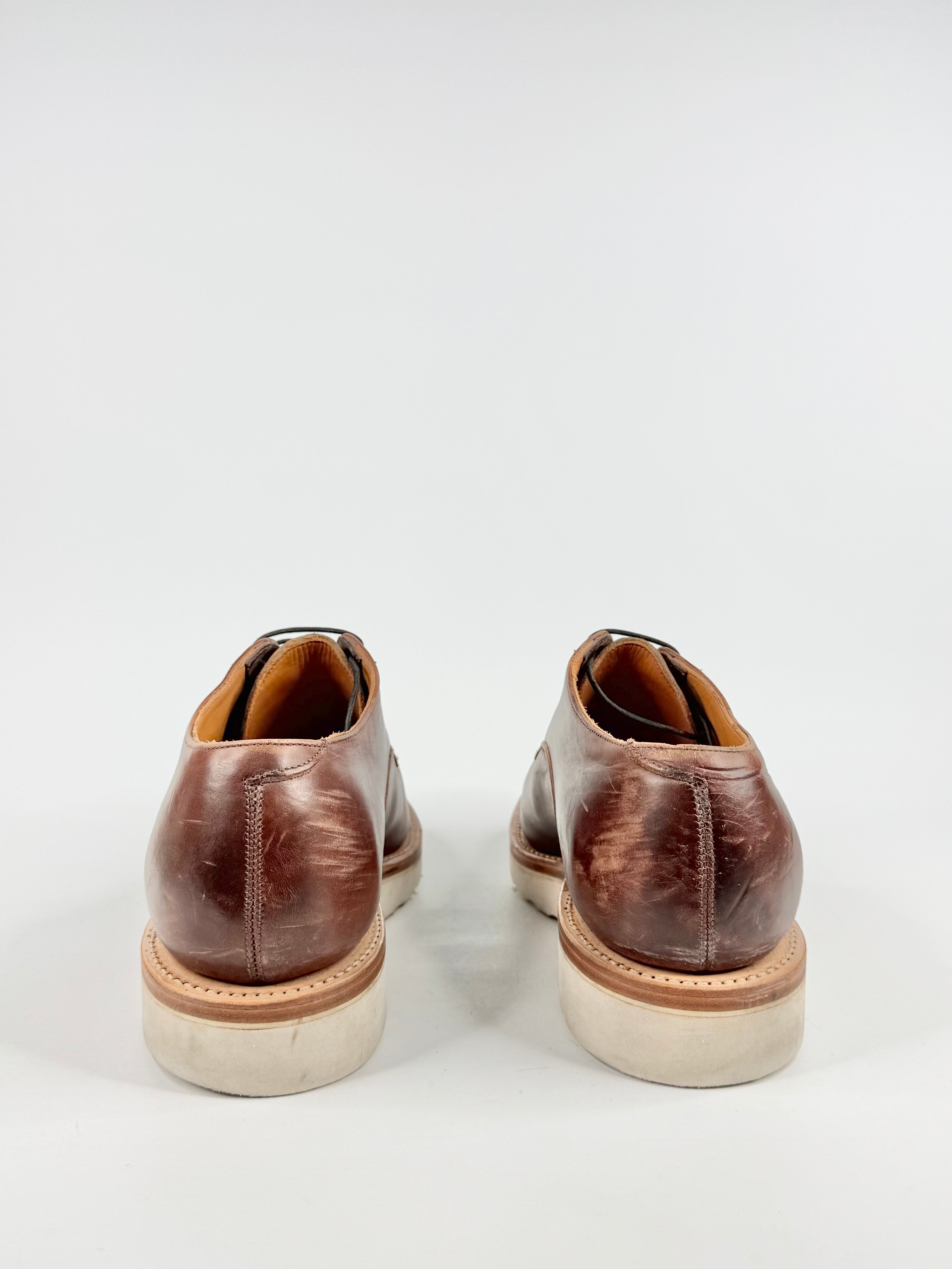 Viberg Deep Tan Handmade Lace Ups - EU45