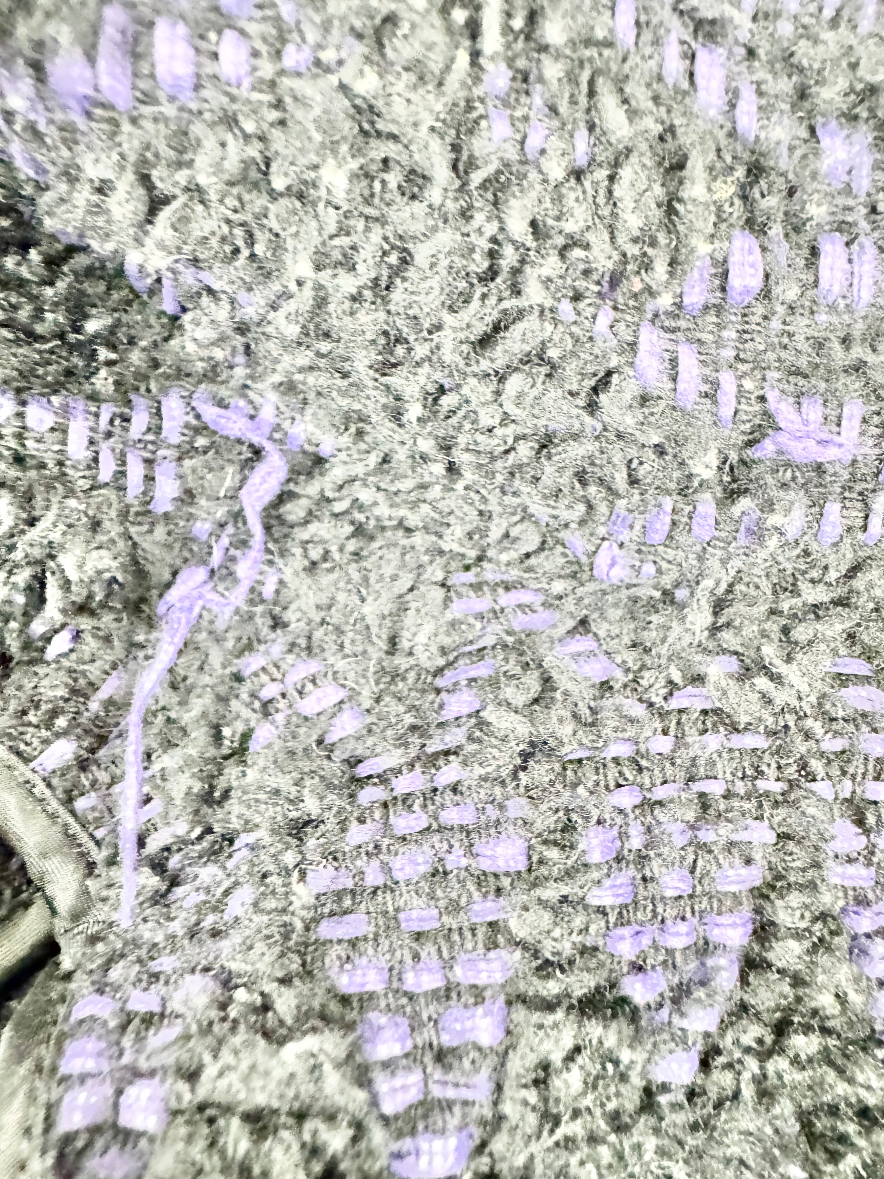 Isabel Marant Purple & Black Geometric Overcoat - AU12