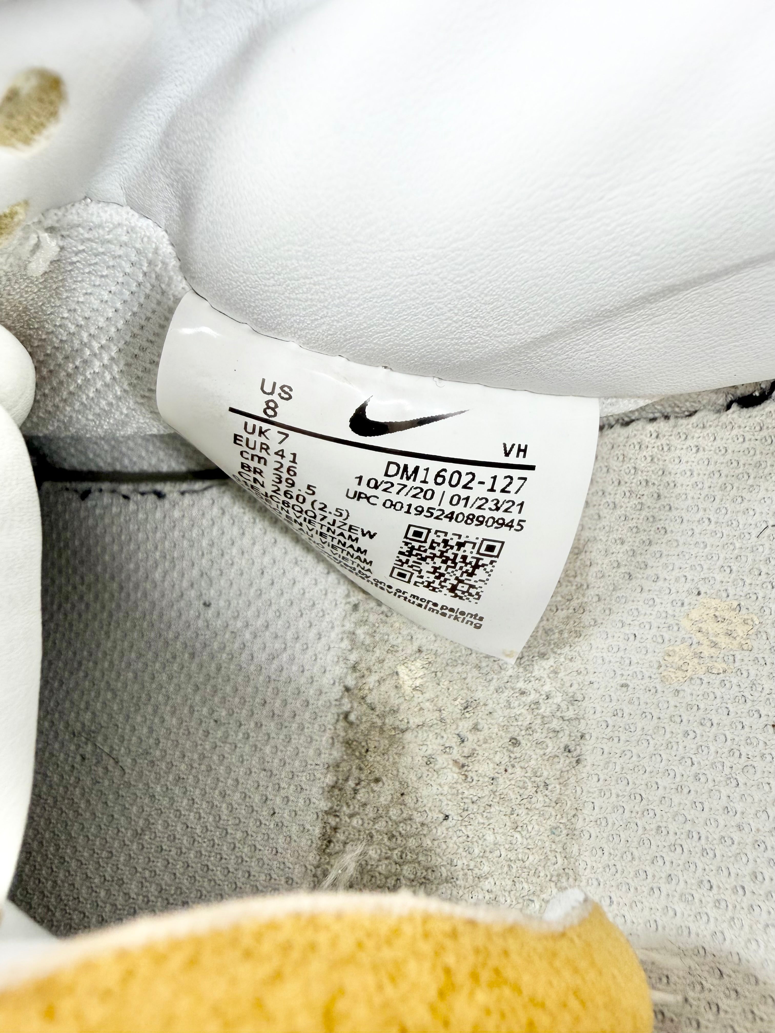 Off-White x Nike Dunk Low "01 OF 50" Tripe White Sneakers - EU41