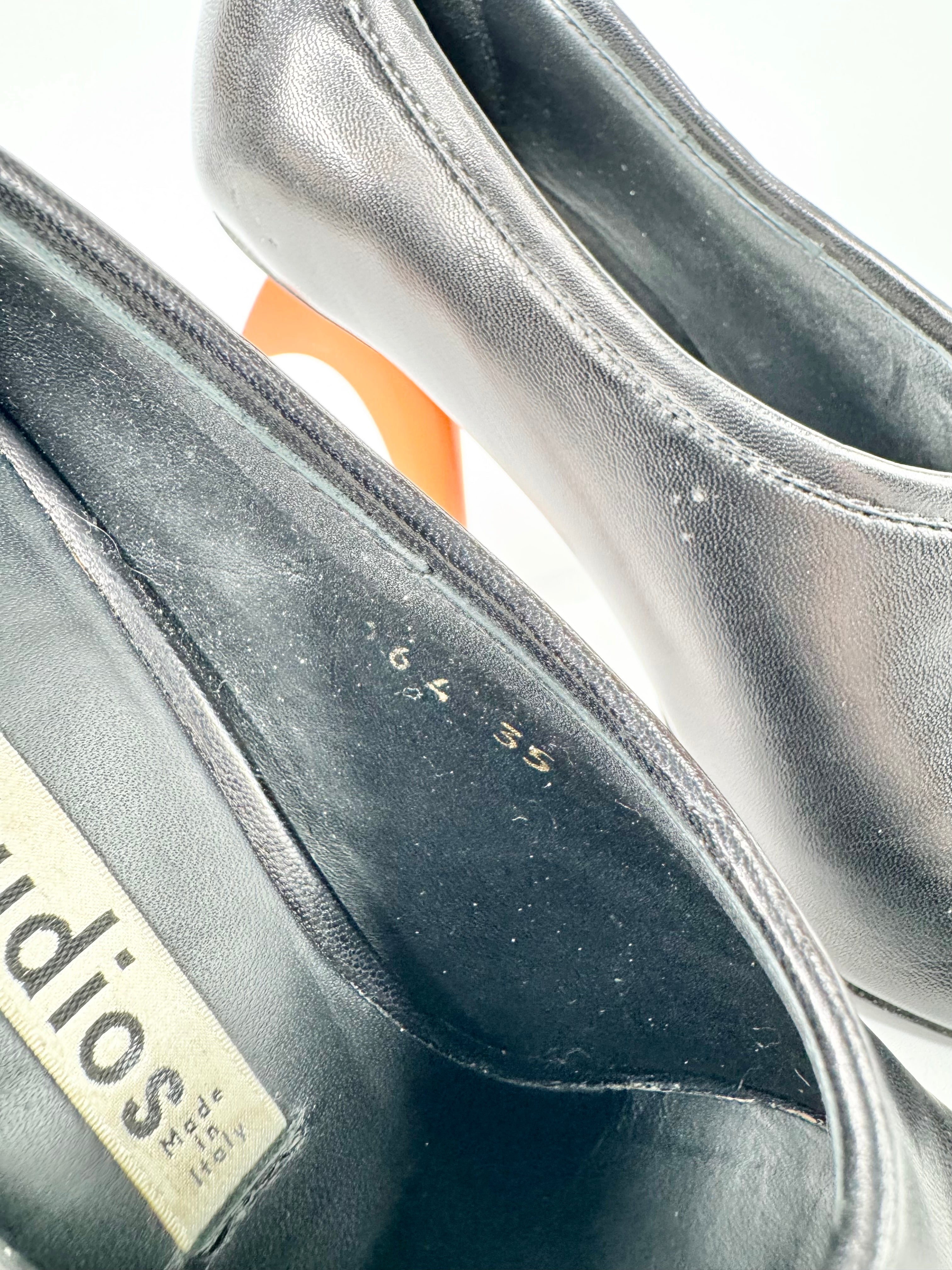 Acne Studios Black & Orange 'Jonelle' Pumps - EU35.5