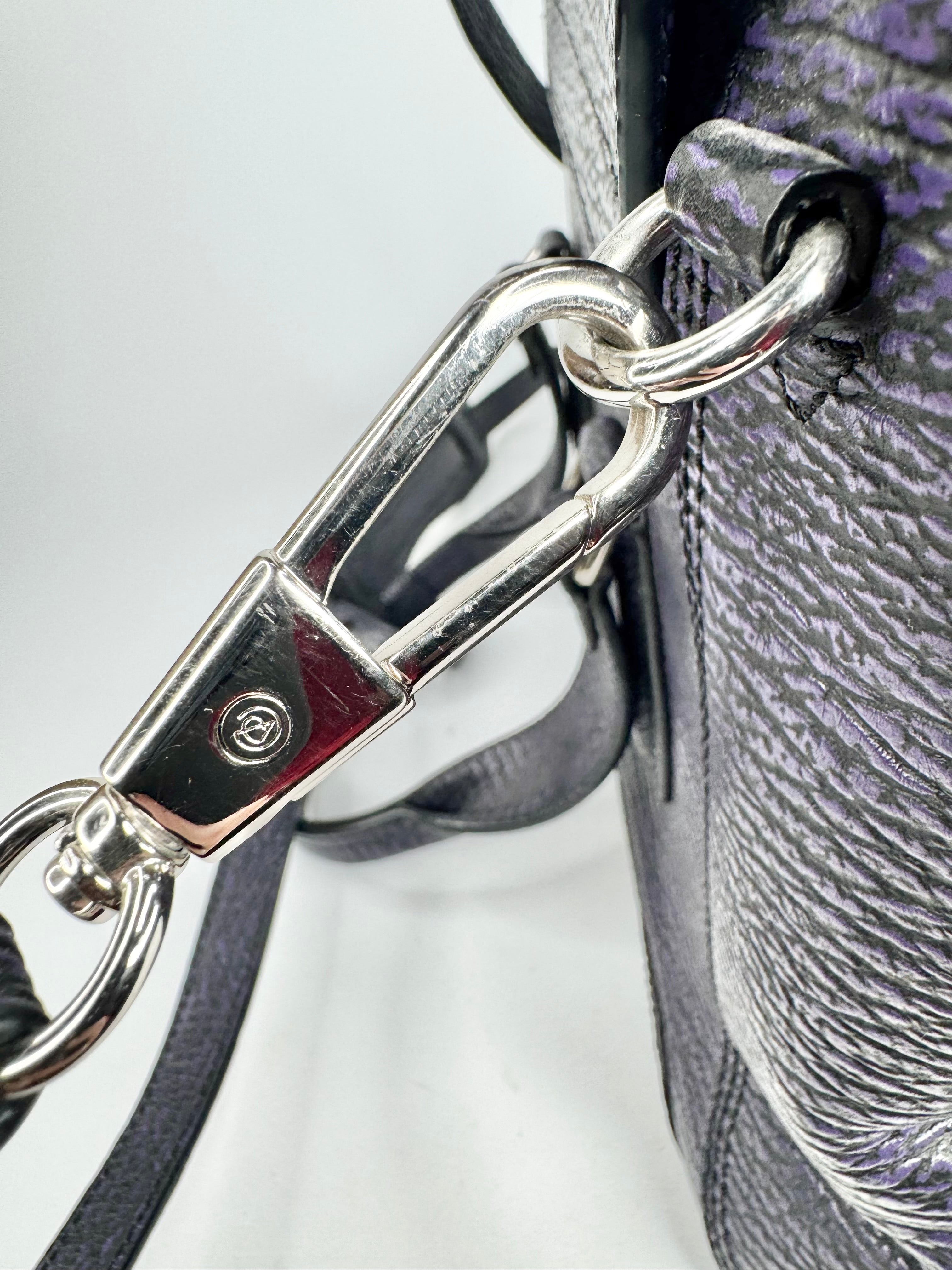 3.1 Phillip Lim African Violet Shark Embossed 'Pashli' Handbag