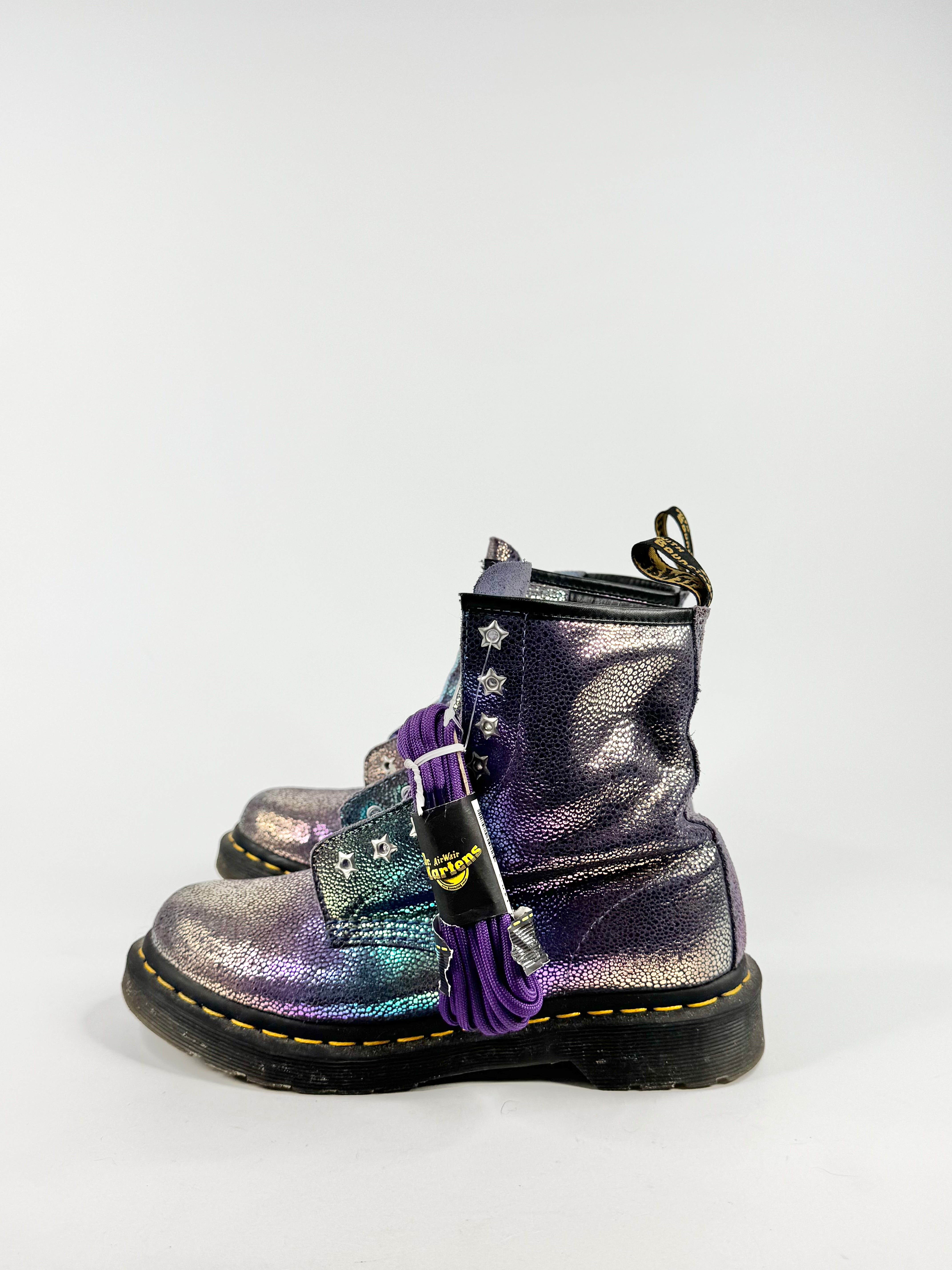 Doc Martens Violet Iridescent Mermaid Boots - EU37
