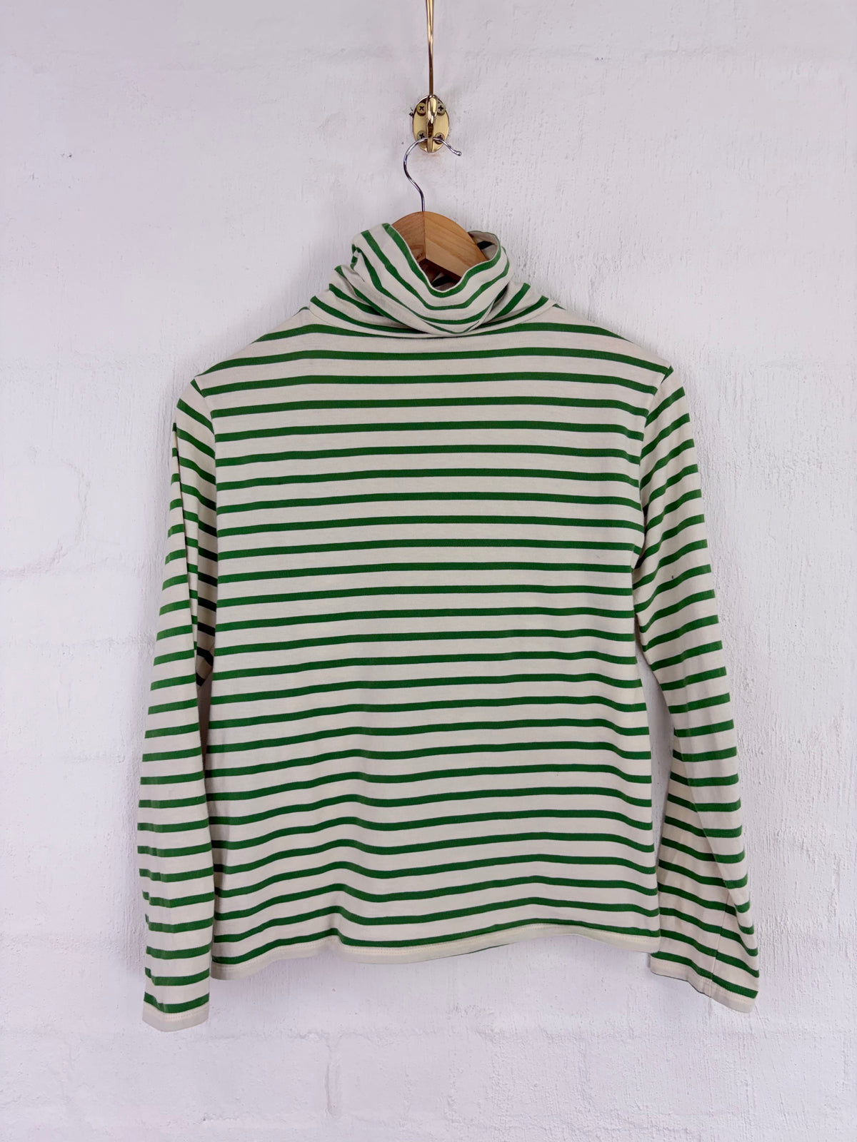 Kule Green and White Stripe Skivvy - AU6/8
