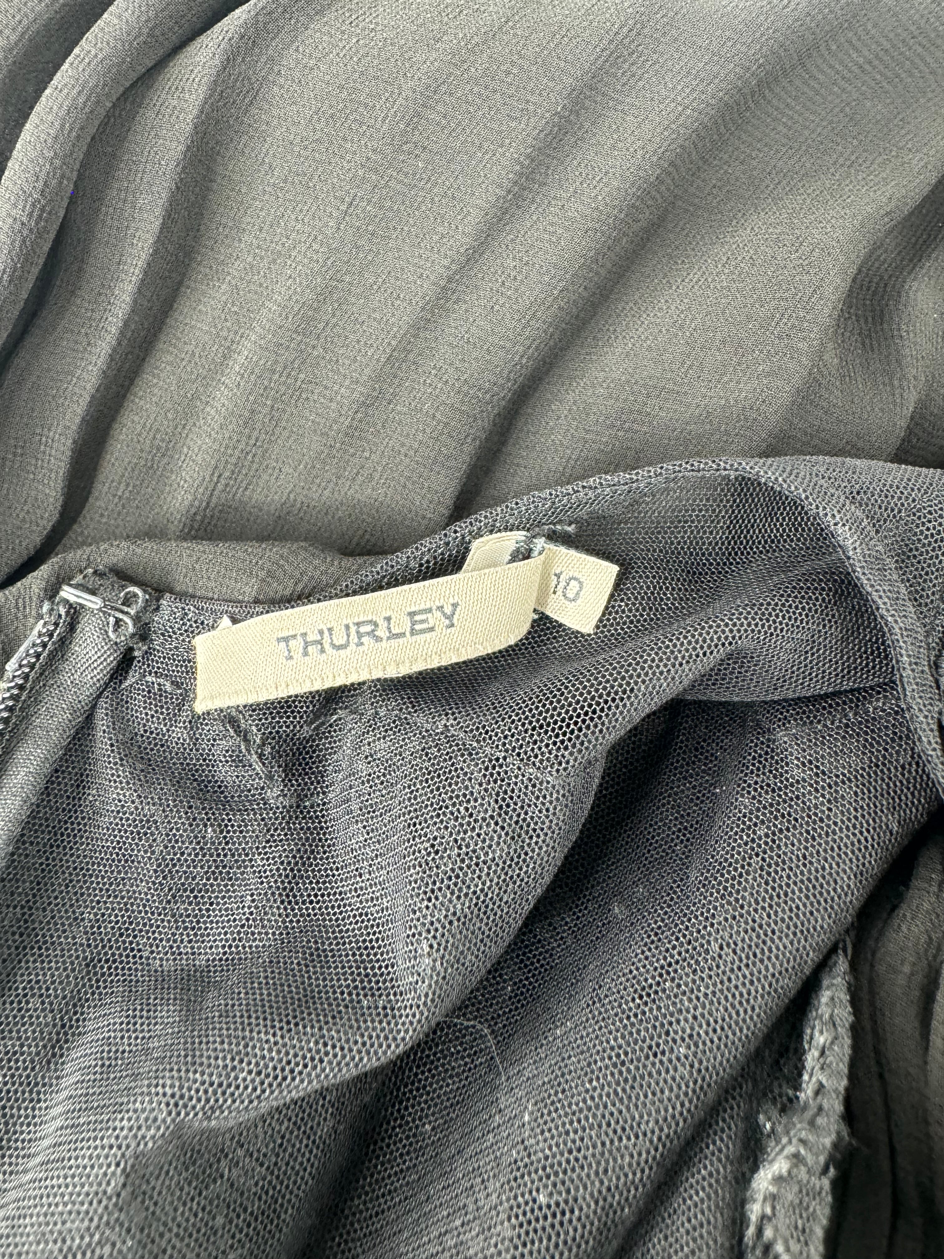 Thurley Black Beaded Cocktail Dress - AU10