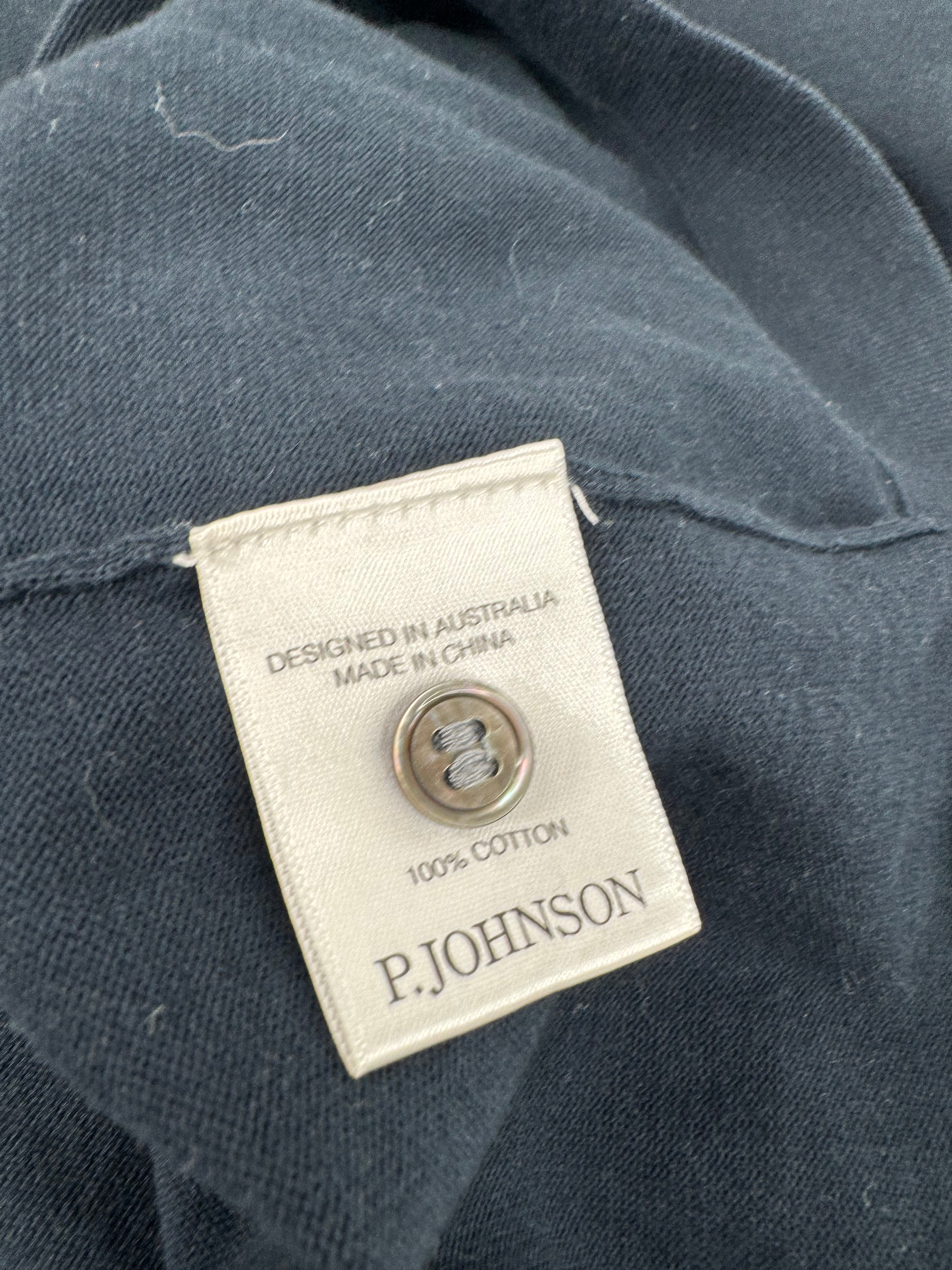 P Johnson Navy Cotton T-Shirt - AU8