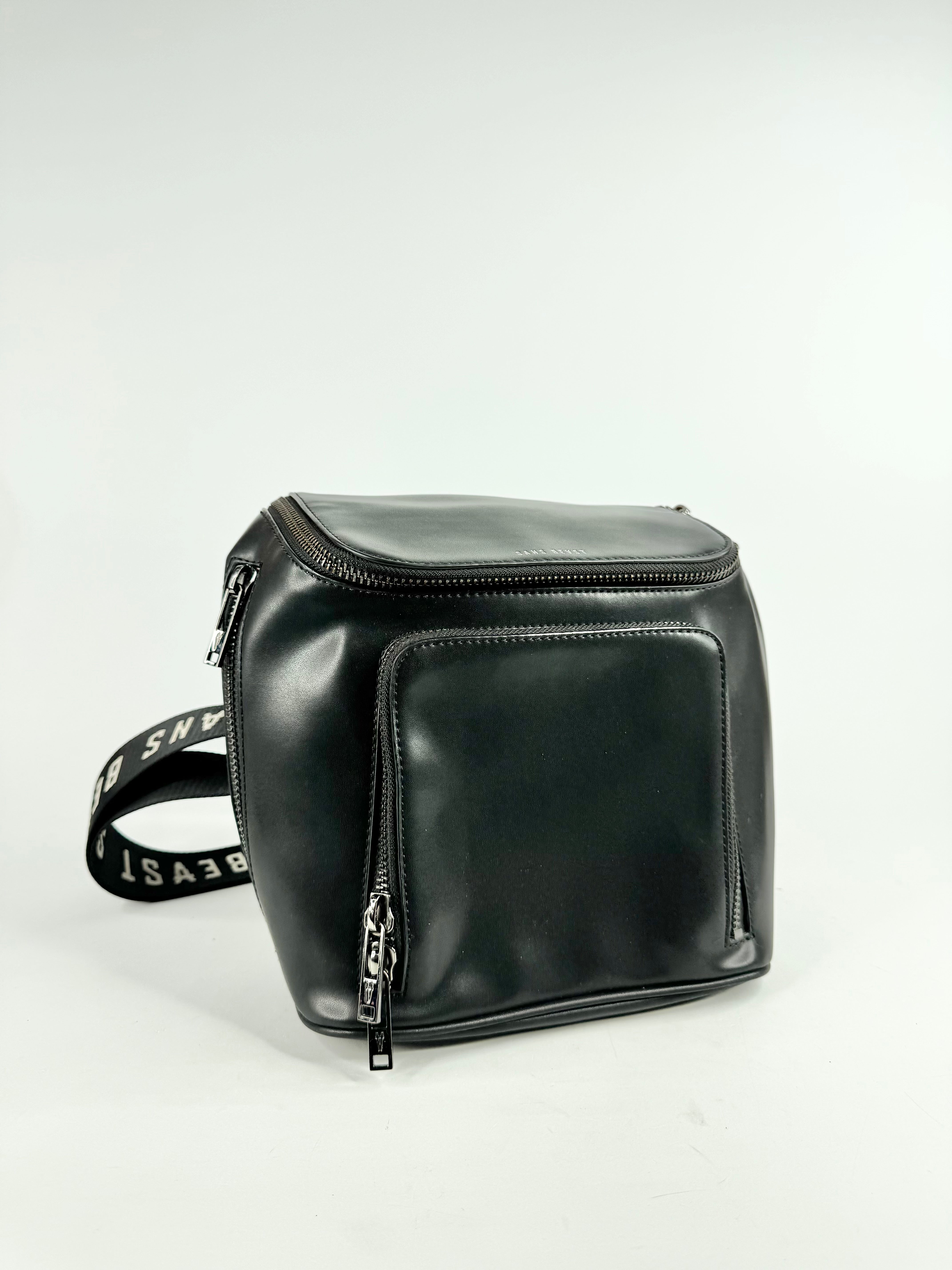 Sans Beast Black Leather Vegan Bag