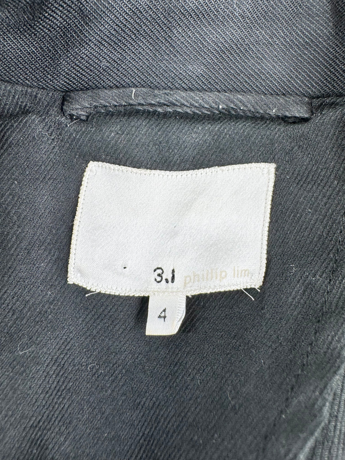3.1 Phillip Lim Black Military Style Cropped Jacket - AU8/10