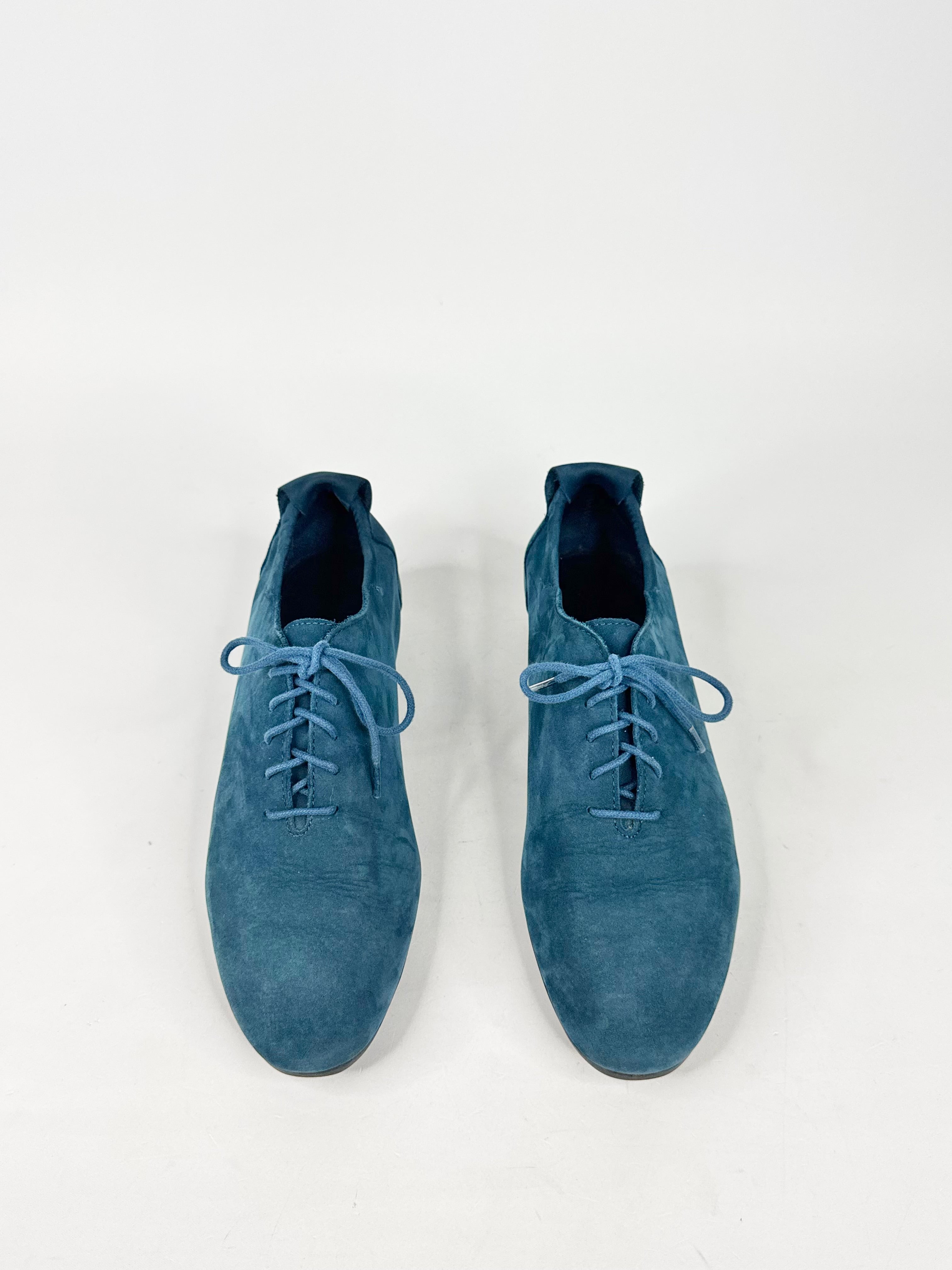 Arche Aegean Blue Suede Lace Ups - EU39